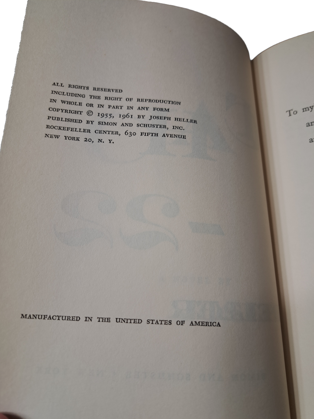 Vintage 1961 Catch-22 by Joseph Heller