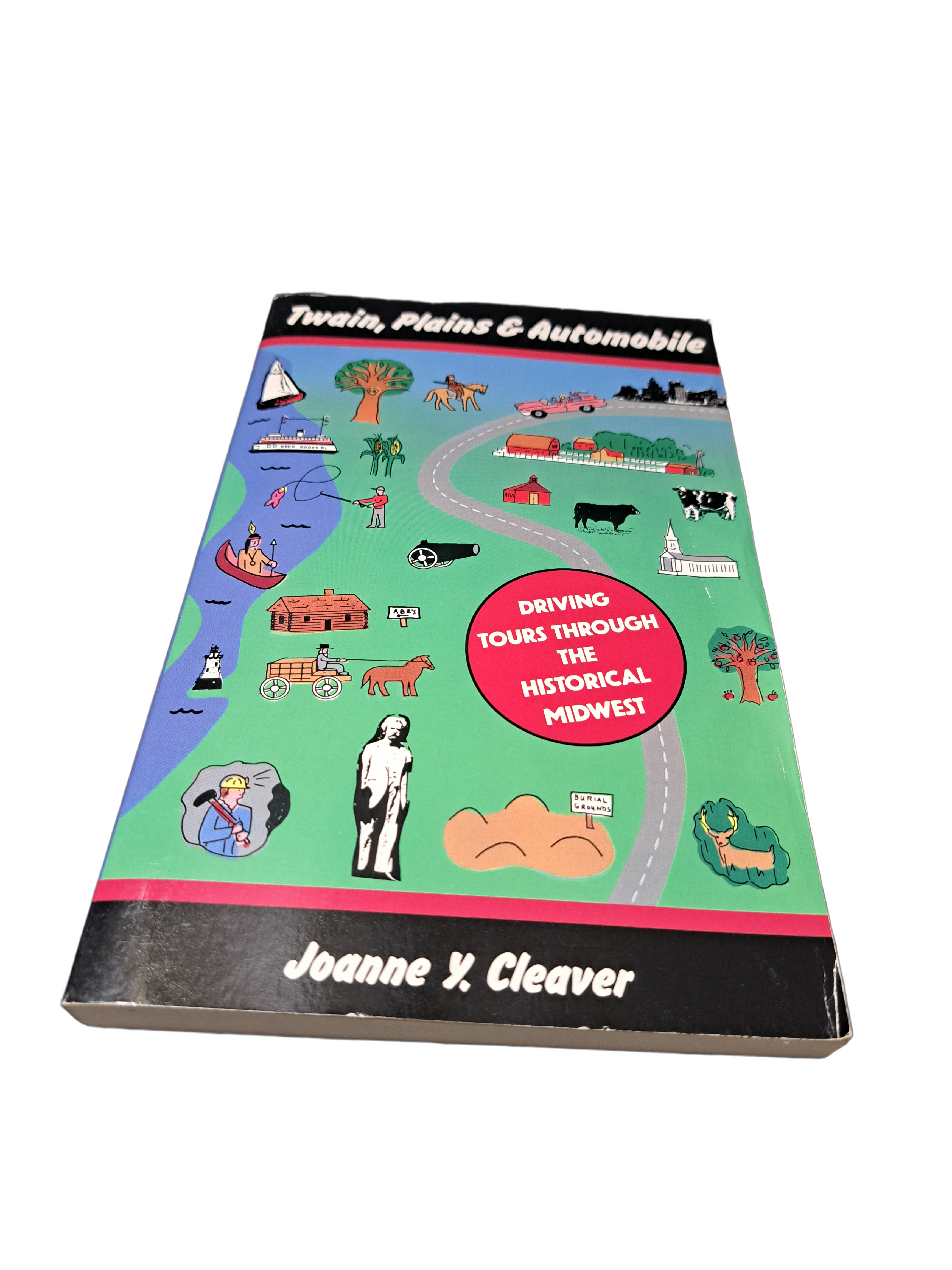Vintage 1994 first edition of Twain, Plains & Automobile by Joanne Y Cleaver