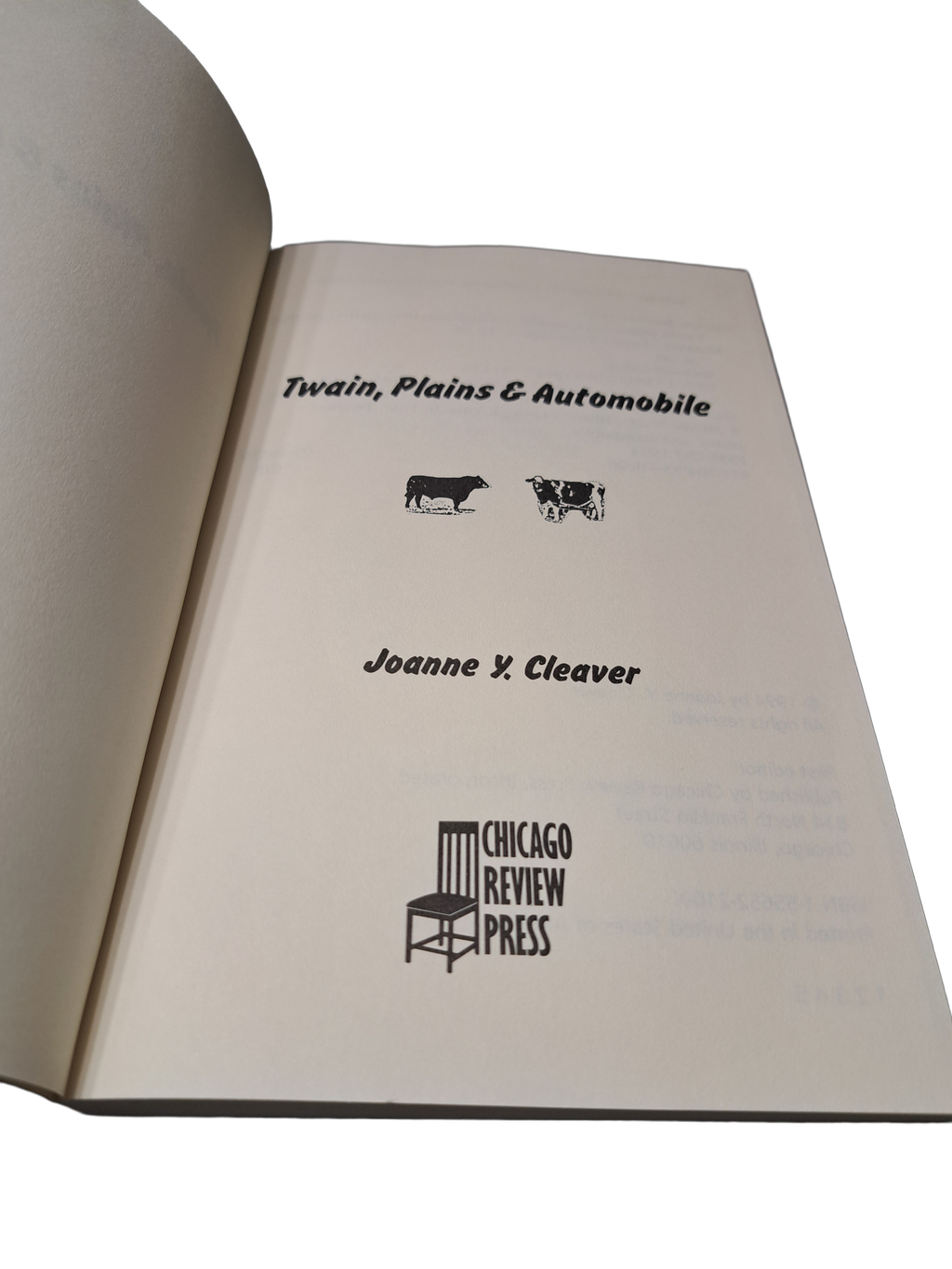 Vintage 1994 first edition of Twain, Plains & Automobile by Joanne Y Cleaver