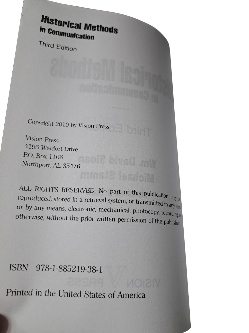 Historical Methods in Communication - Third Edition