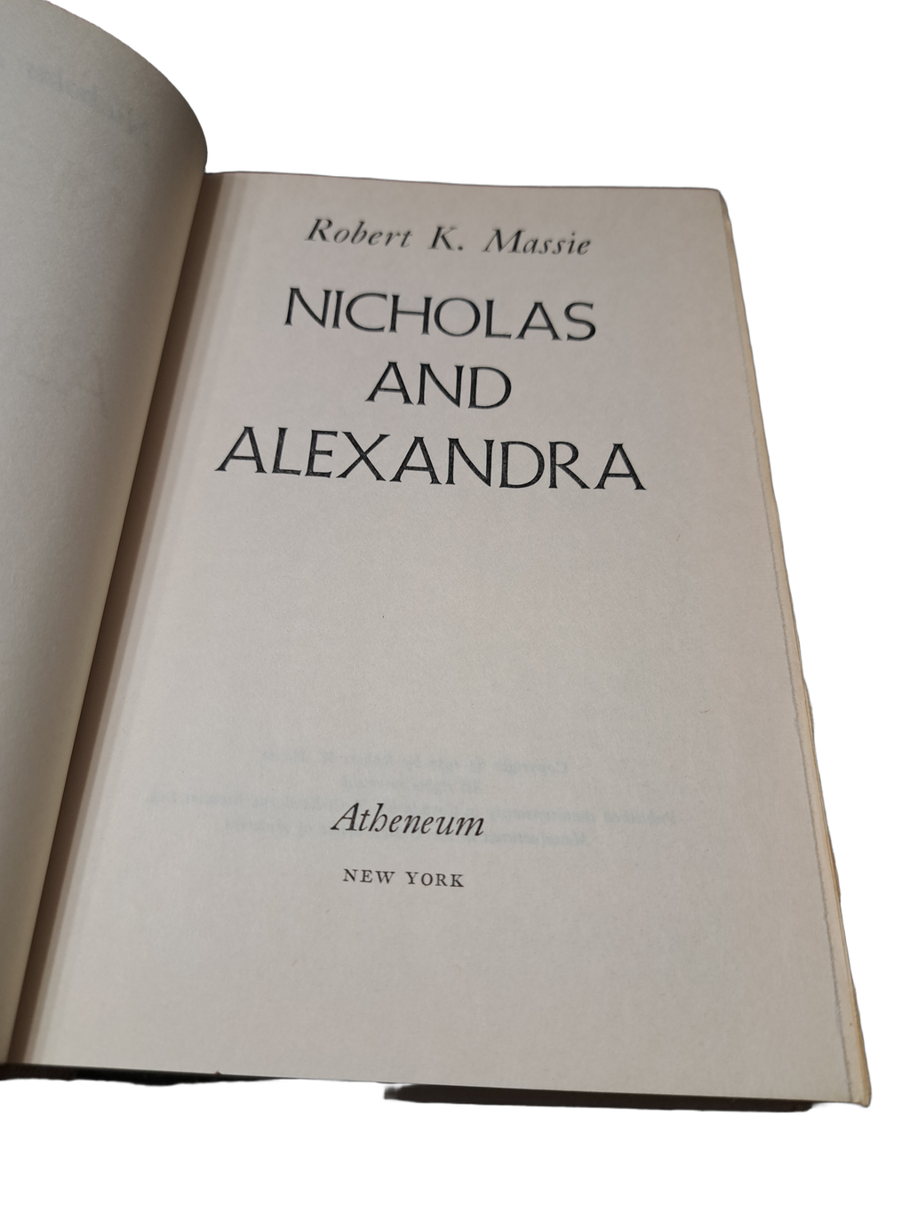 Vintage 1967 Nicholas and Alexandra by Robert K Massie