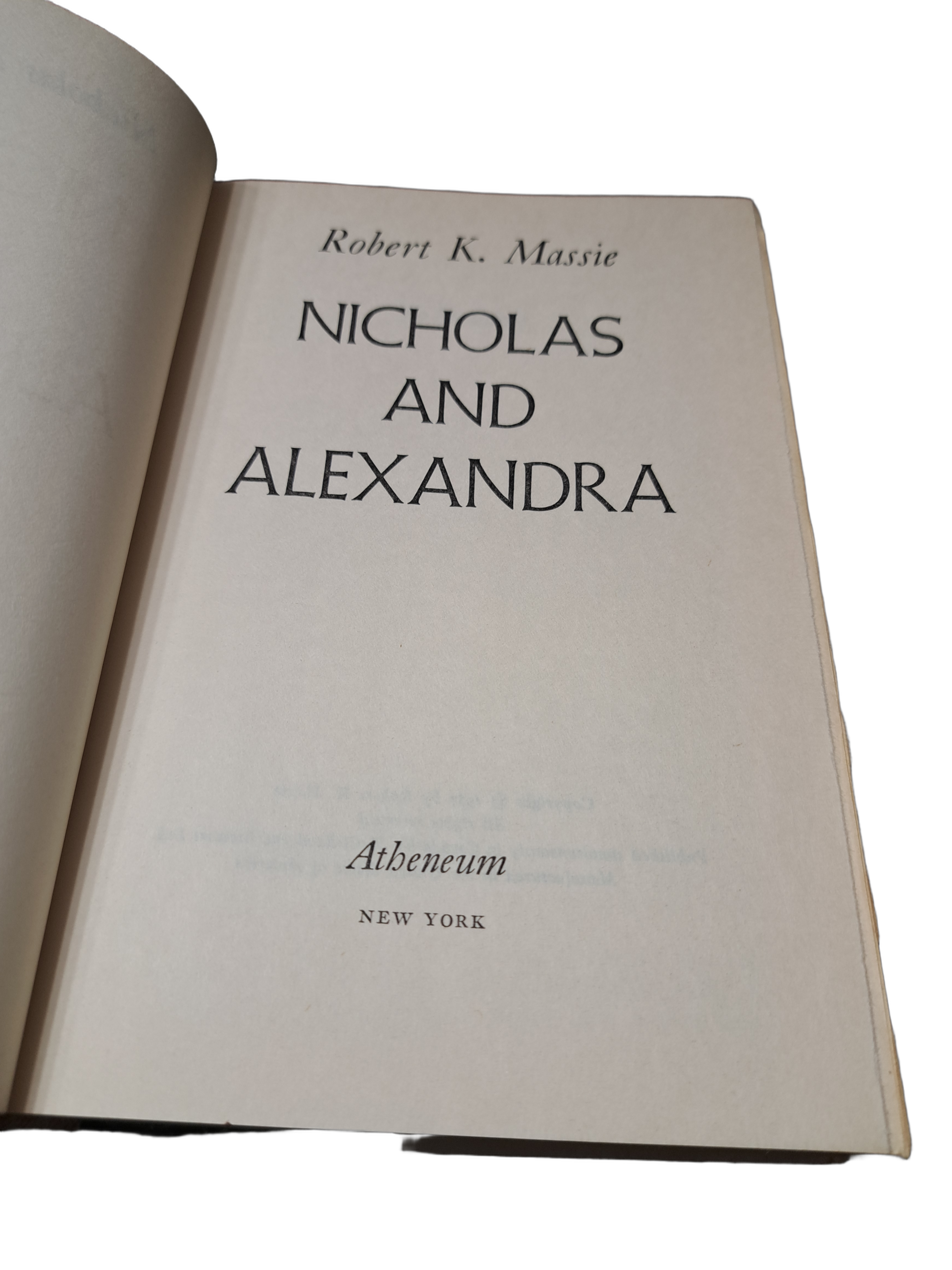 Vintage 1967 Nicholas and Alexandra by Robert K Massie
