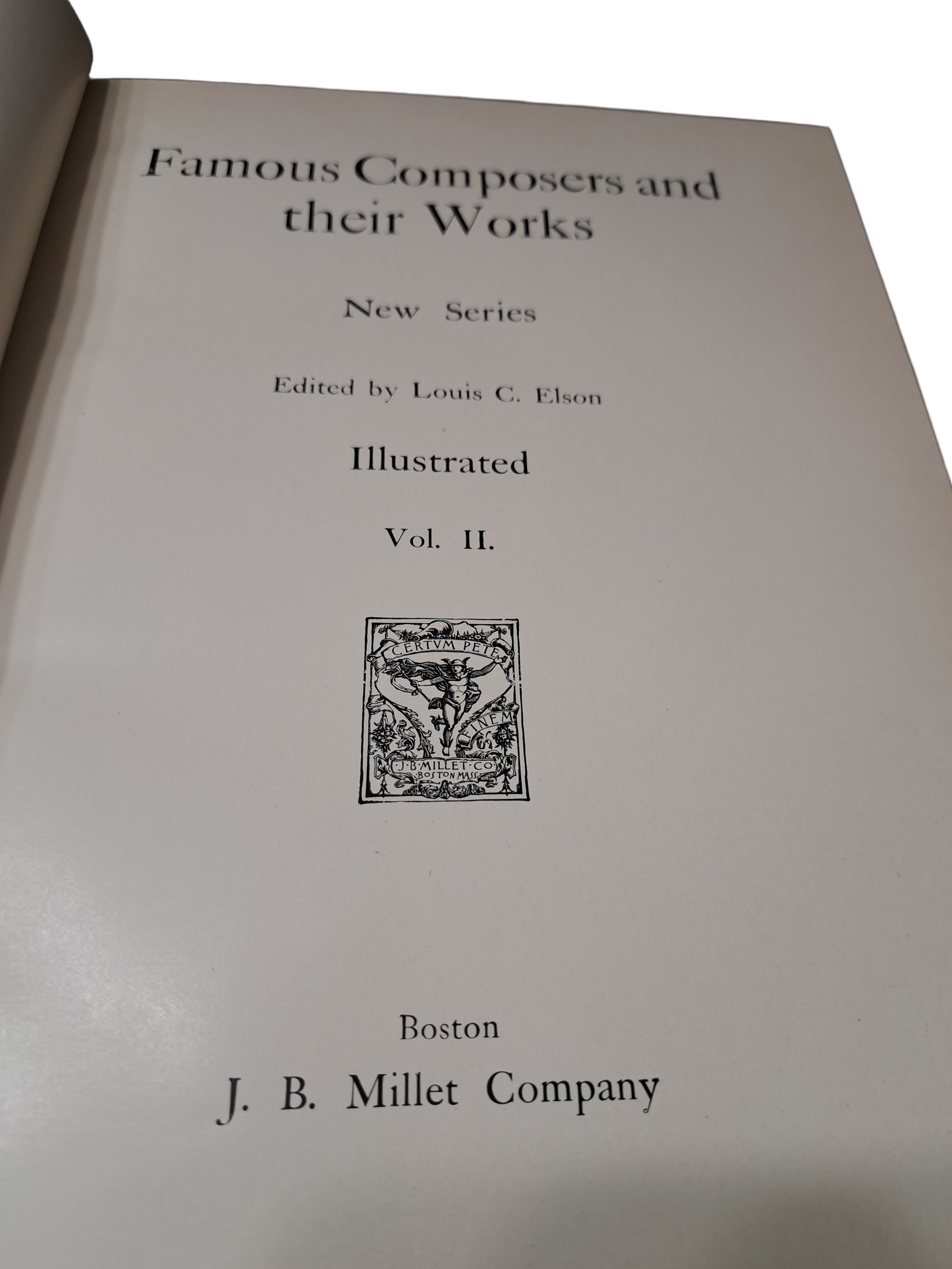 Vintage 1900 Famous Composers and their Works Vol 2