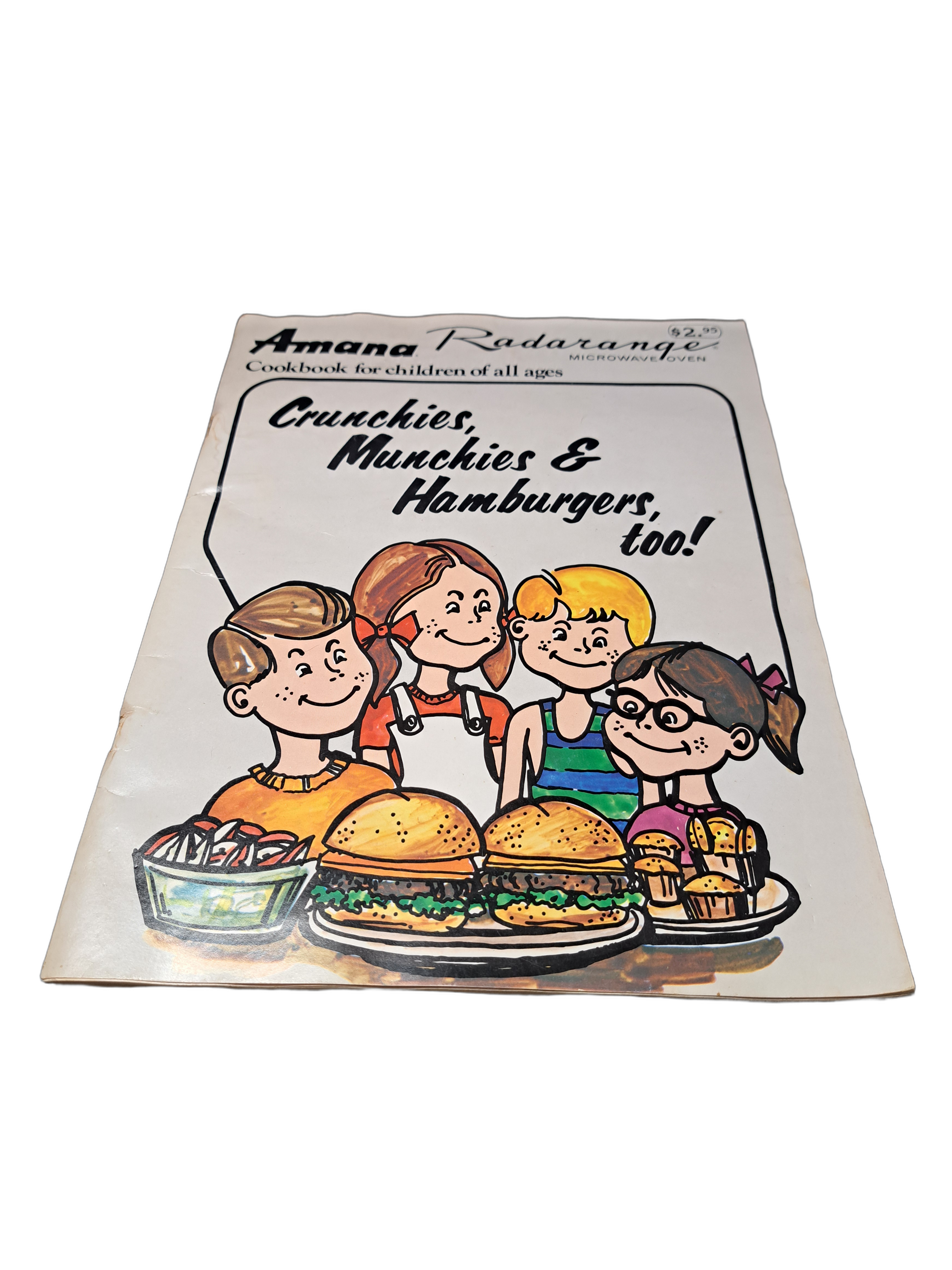 Vintage 1981 Amana cookbook: Crunchies, Munchies & Hamburgers, too!