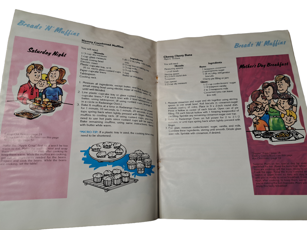 Vintage 1981 Amana cookbook: Crunchies, Munchies & Hamburgers, too!