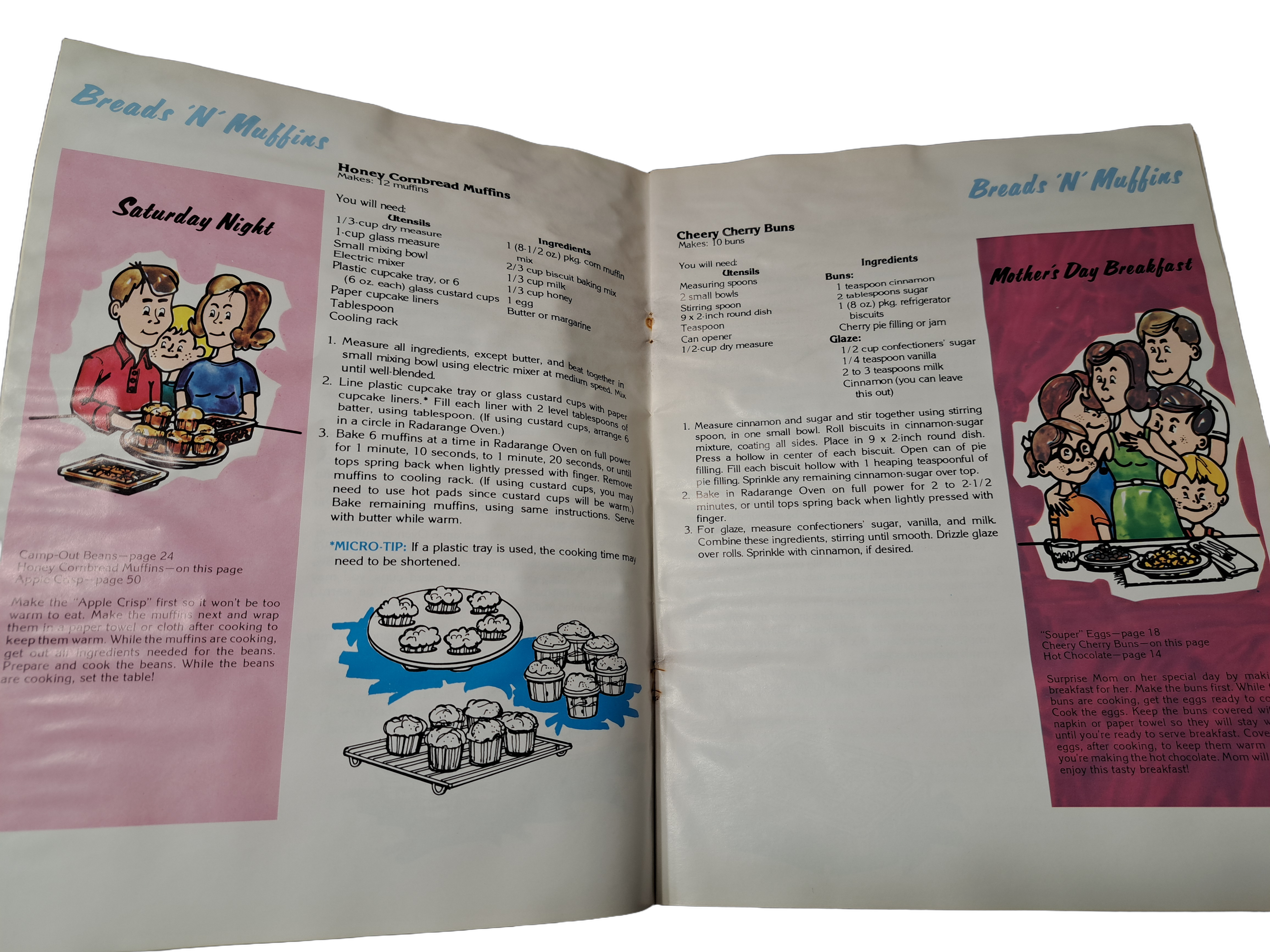 Vintage 1981 Amana cookbook: Crunchies, Munchies & Hamburgers, too!