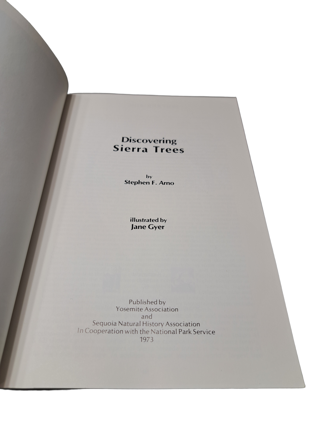 Vintage 1973 Discovering Sierra Trees by Stephen F Arno