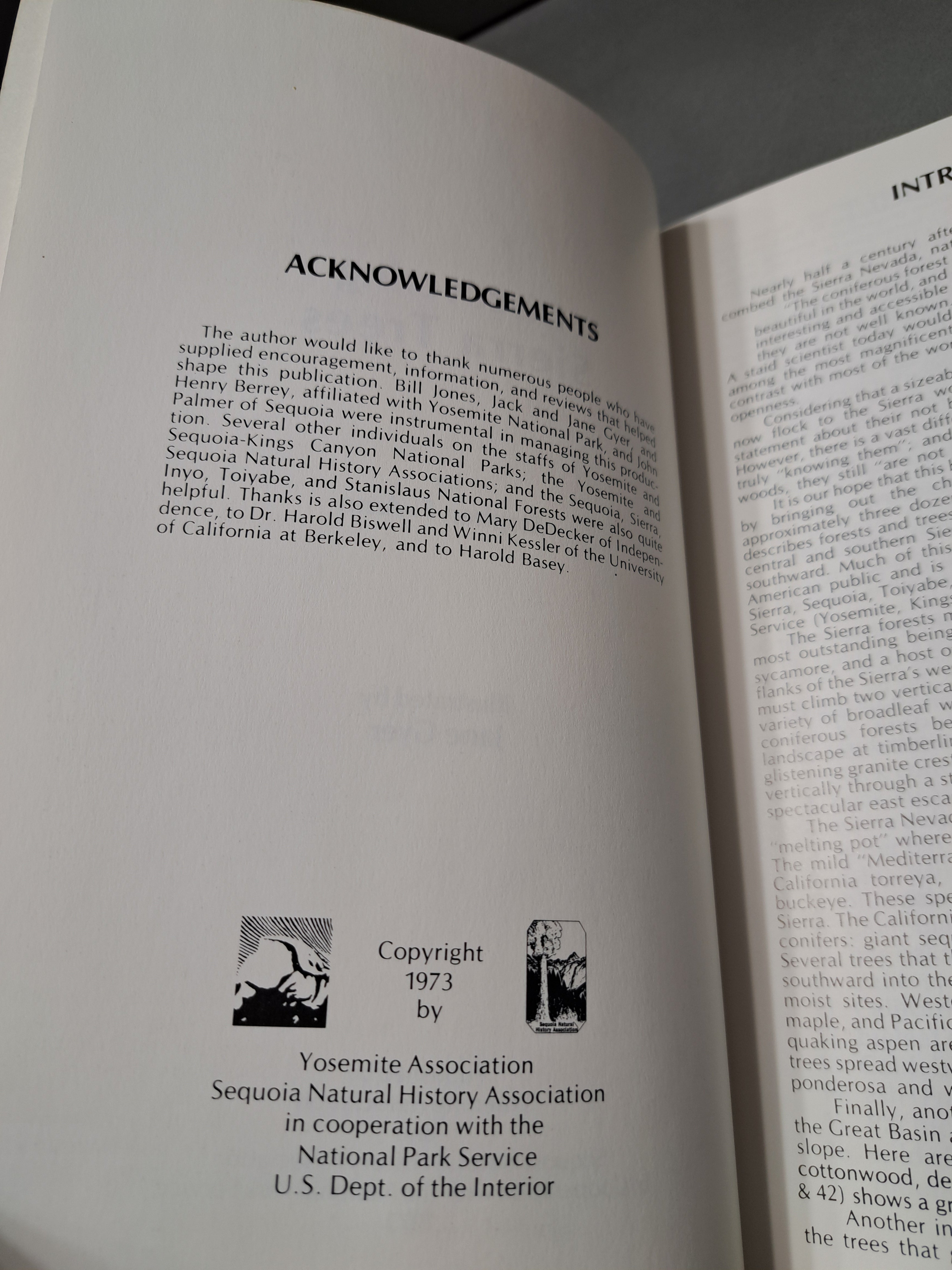 Vintage 1973 Discovering Sierra Trees by Stephen F Arno