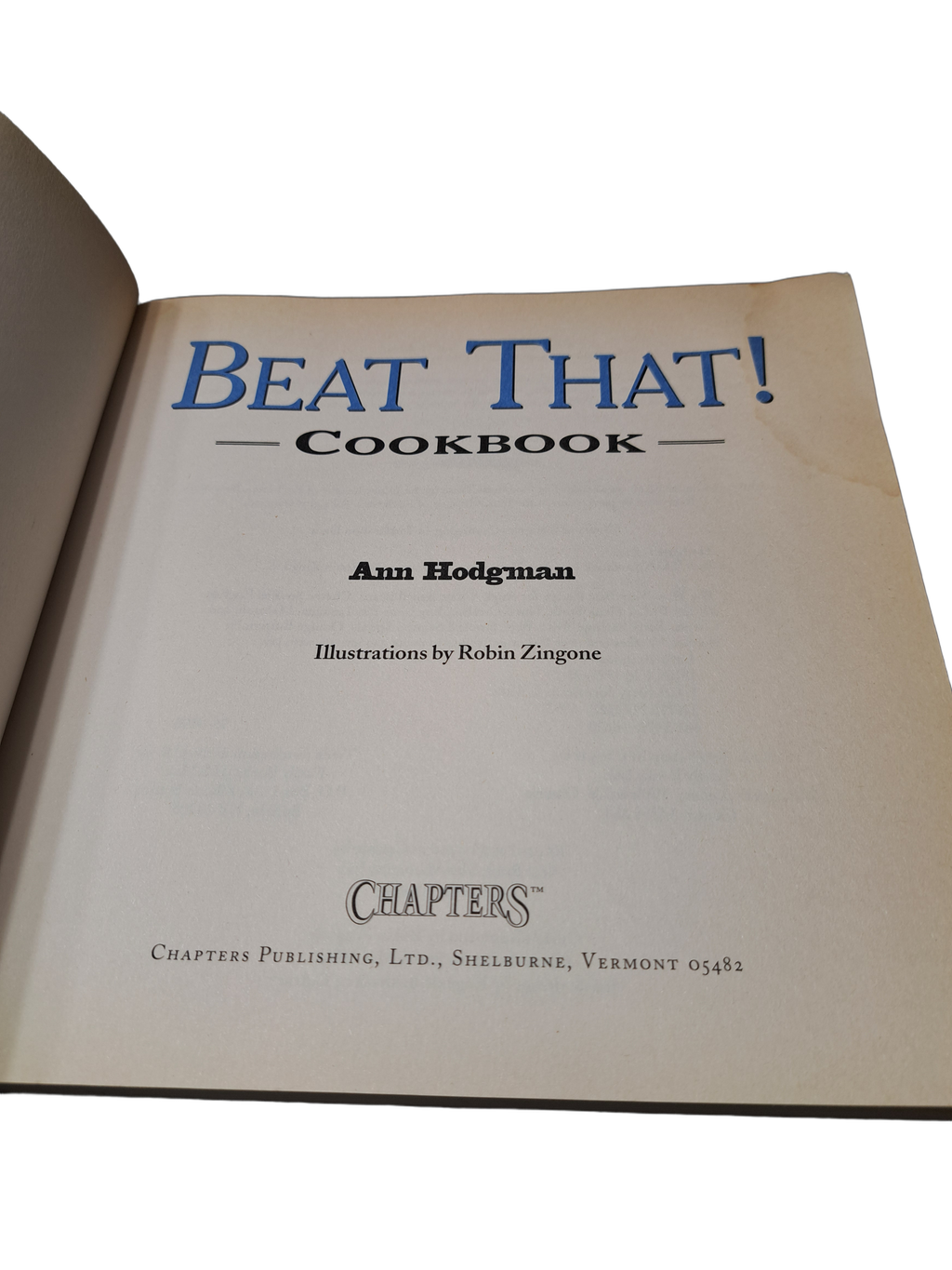 Vintage 1995 Beat That! Cookbook by Ann Hodgman