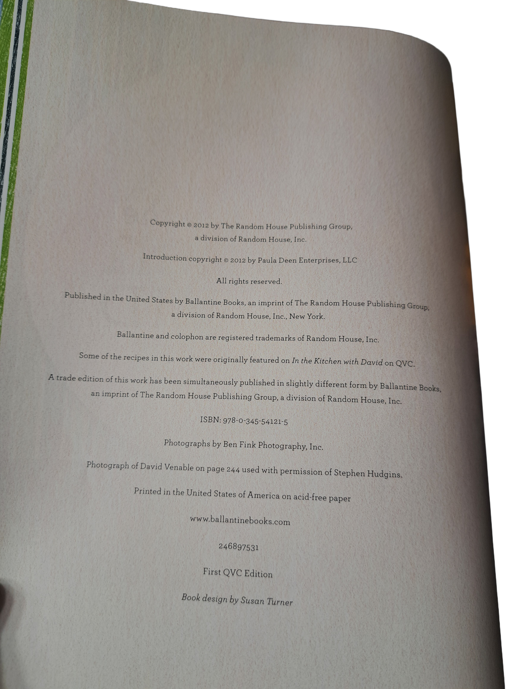 In the Kitchen with David cookbook by David Venable