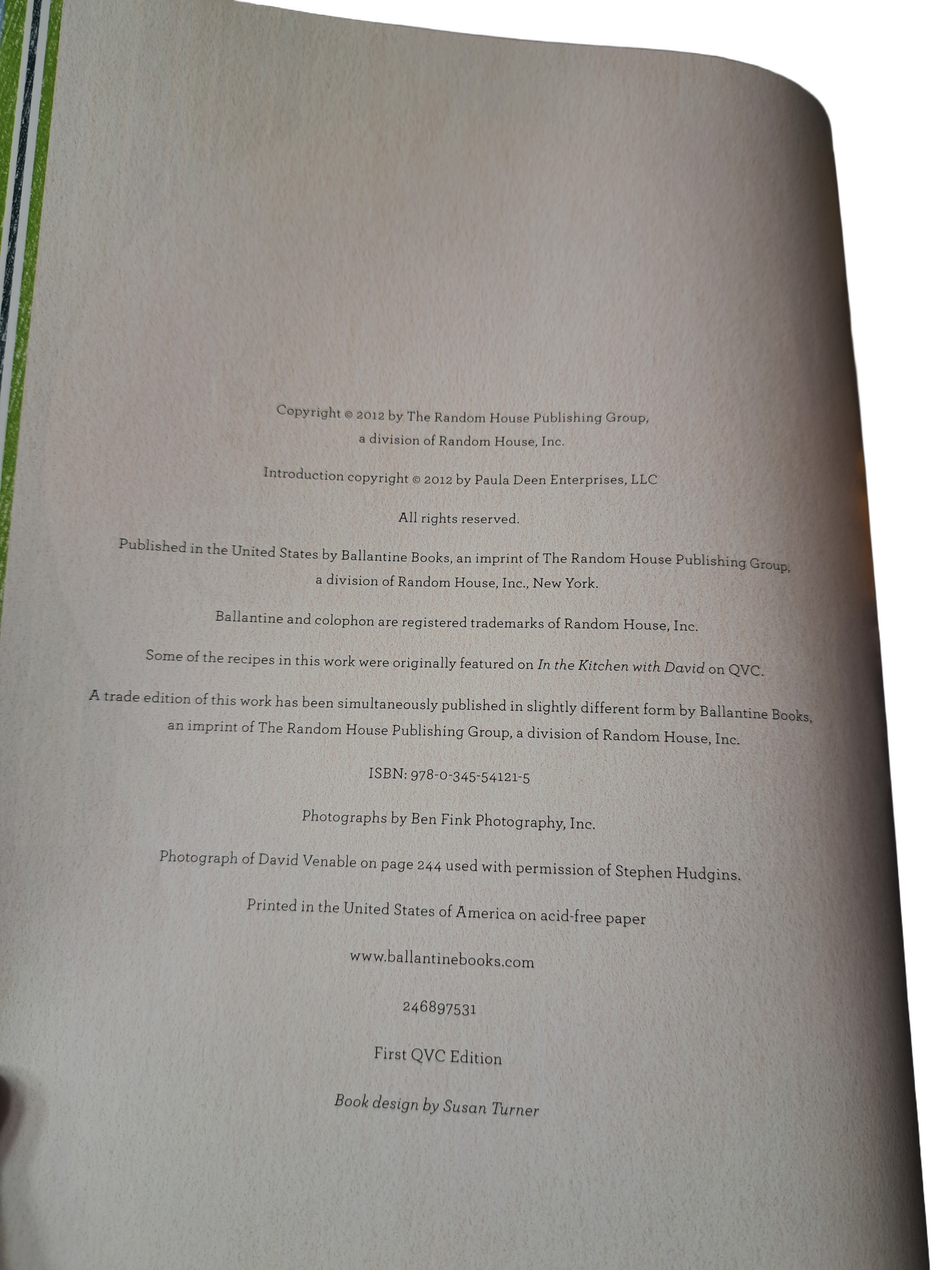 In the Kitchen with David cookbook by David Venable