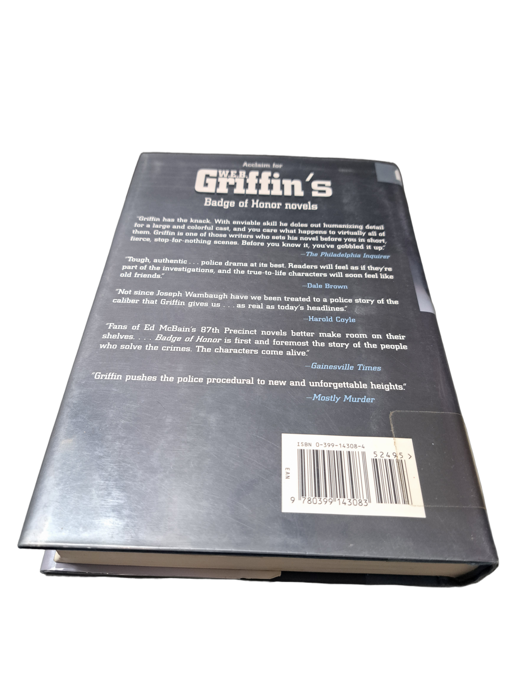 1997 first edition of The Investigators | A Badge of Honor Novel by W.E.B. Griffin