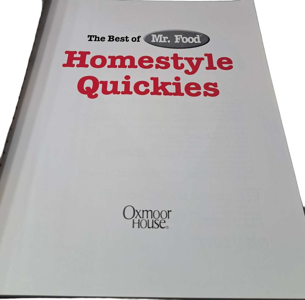 The Best of Mr Food Homestyle Quickies cookbook