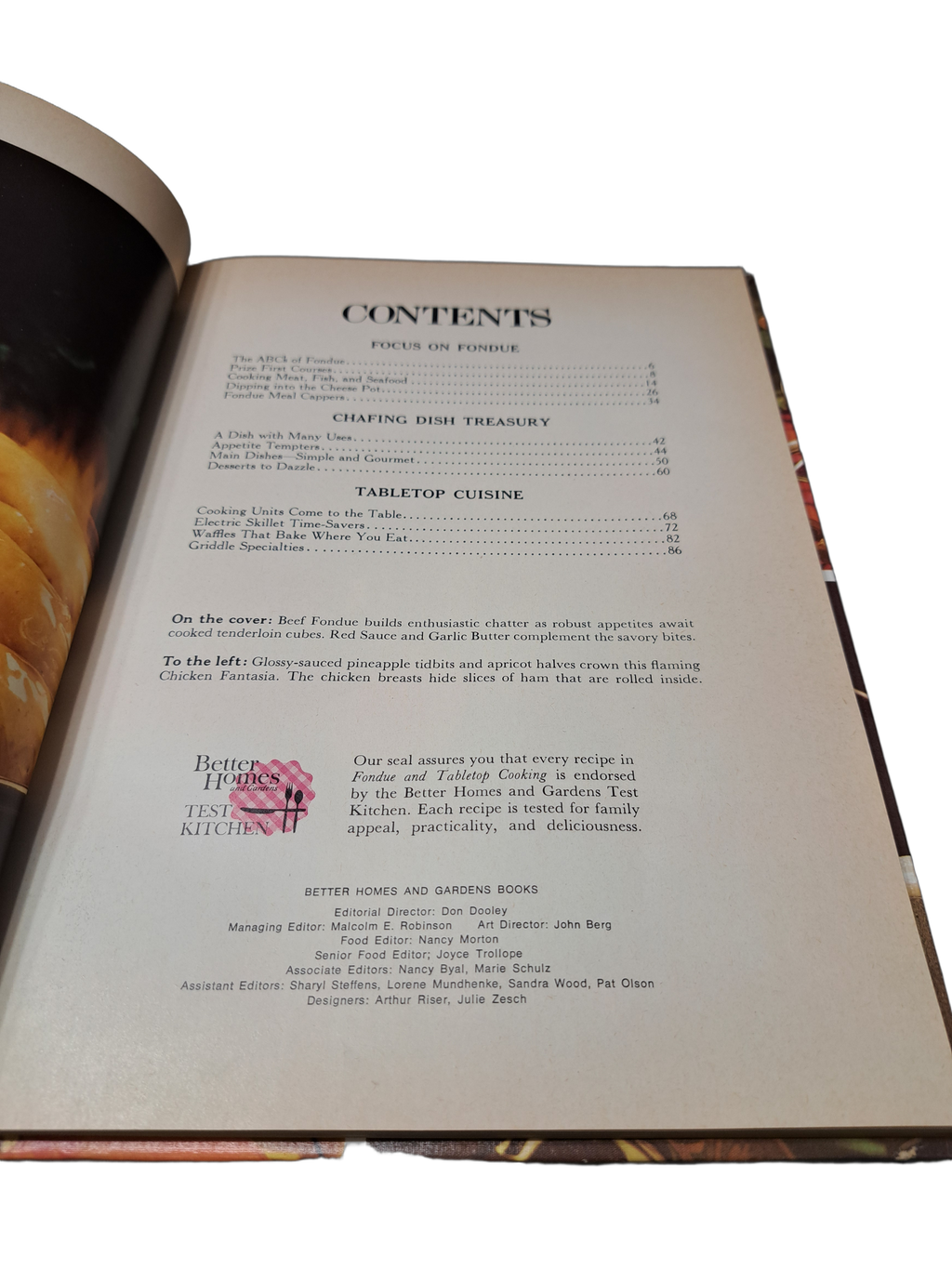Vintage 1971 Better Homes and Gardens Fondue and Tabletop Cooking