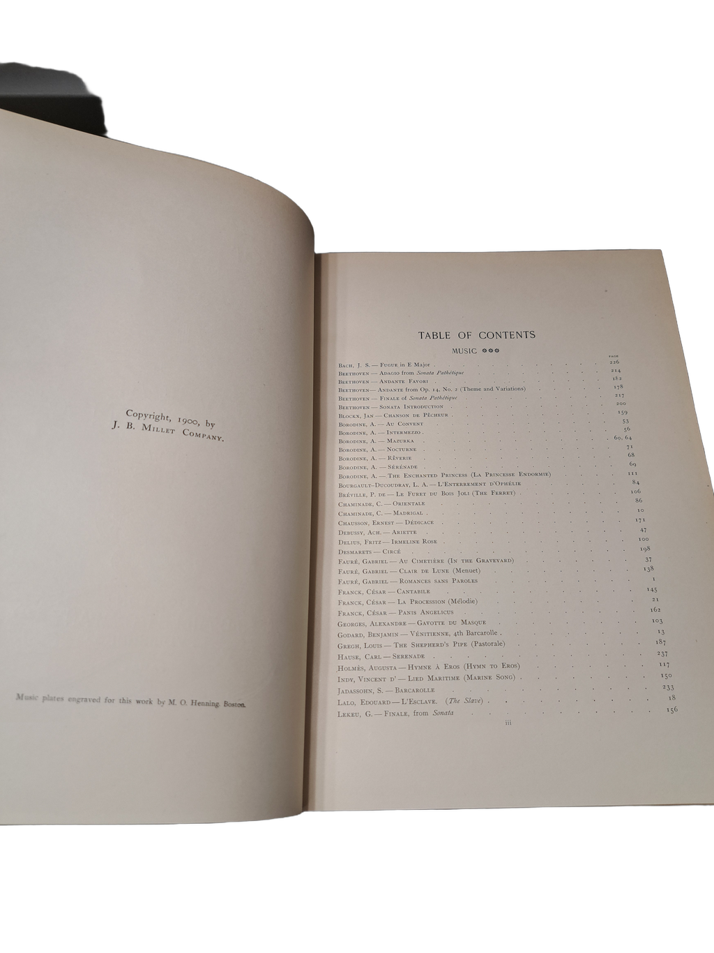 Vintage 1900 Famous Composers and their Works: Musical Selections
