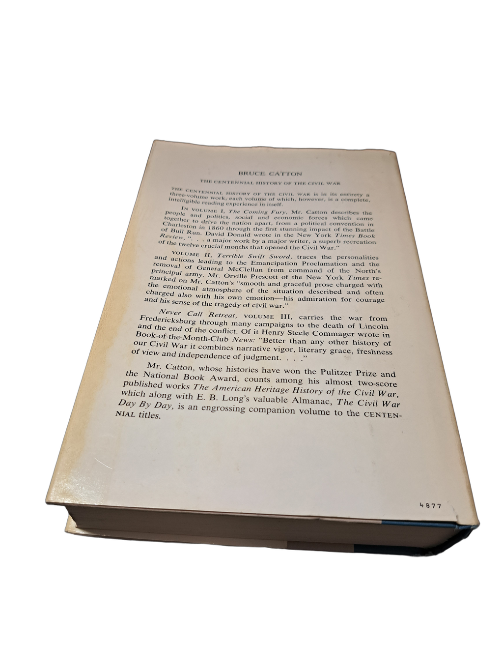 Vintage 1961 The Centennial History of the Civil War, Vol 1: The Coming Fury