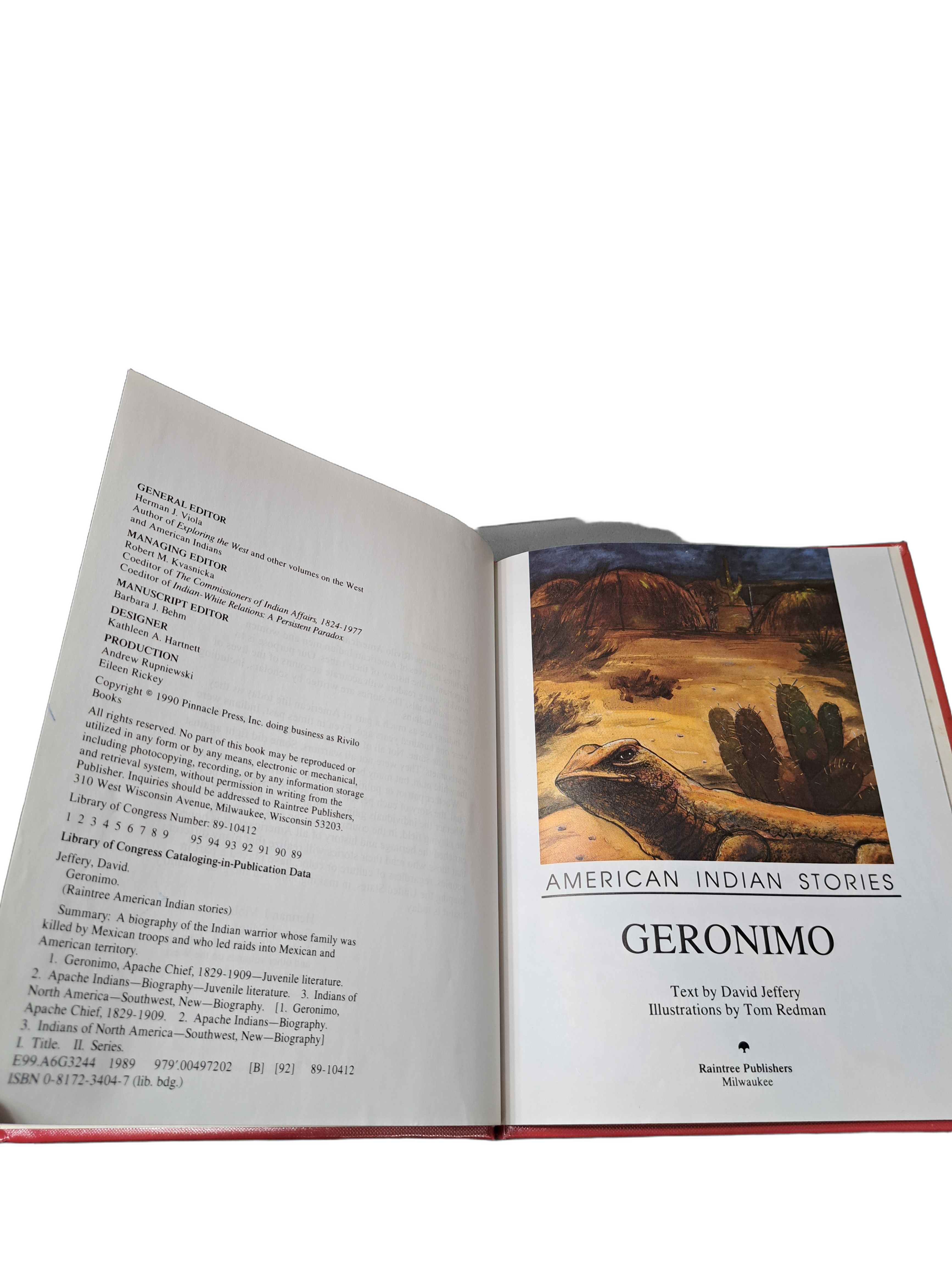 Vintage 1990 American Indian Stories: Geronimo