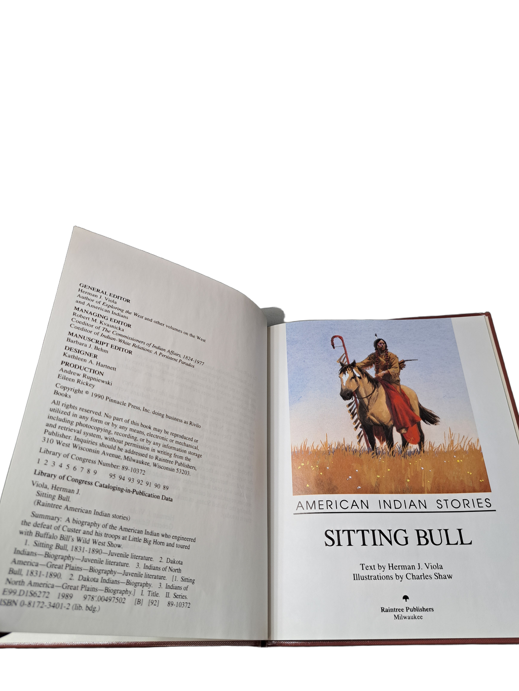 Vintage 1990 American Indian Stories: Sitting Bull