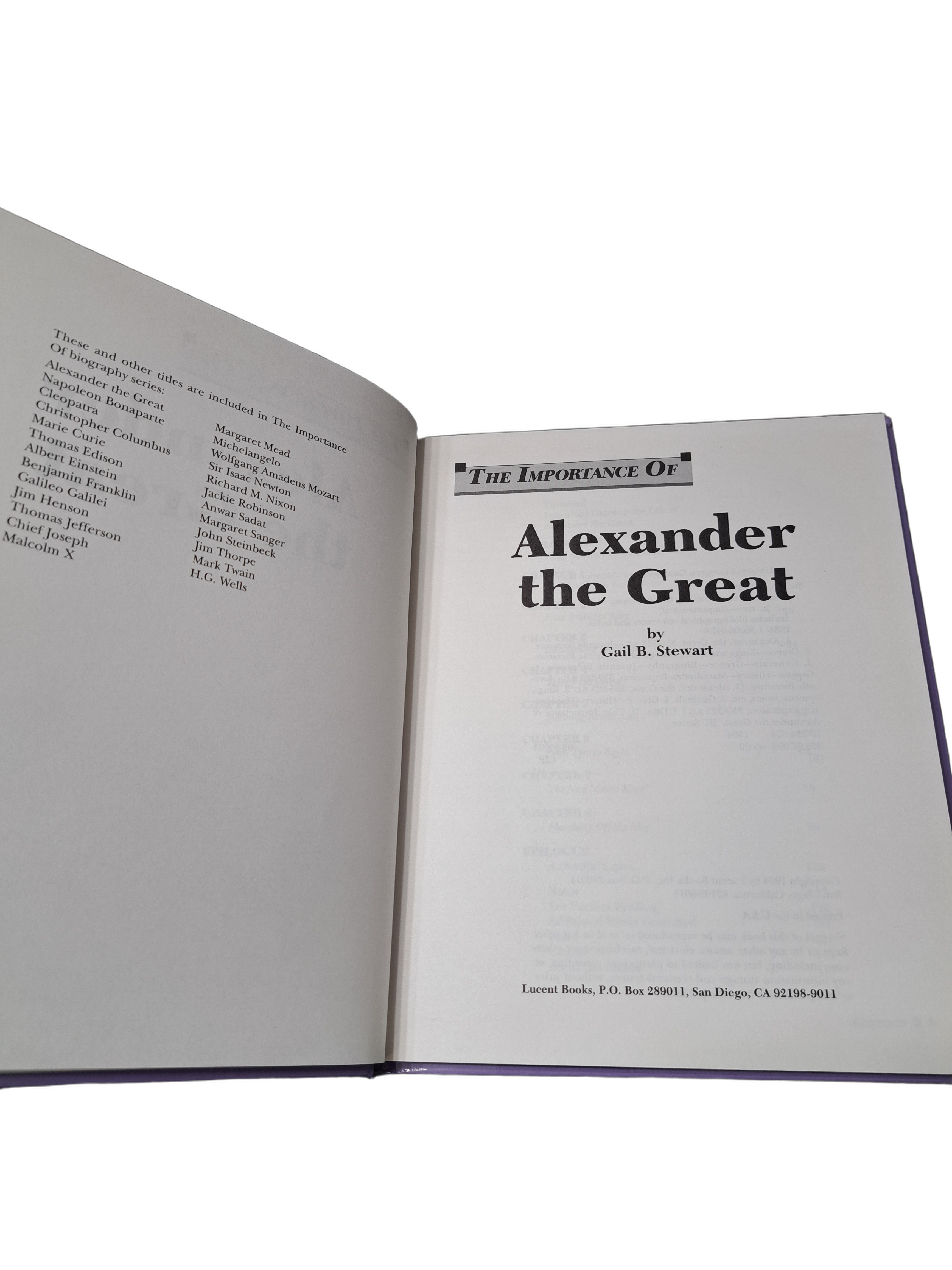 Vintage 1994 The Importance of Alexander the Great by Gail B Stewart