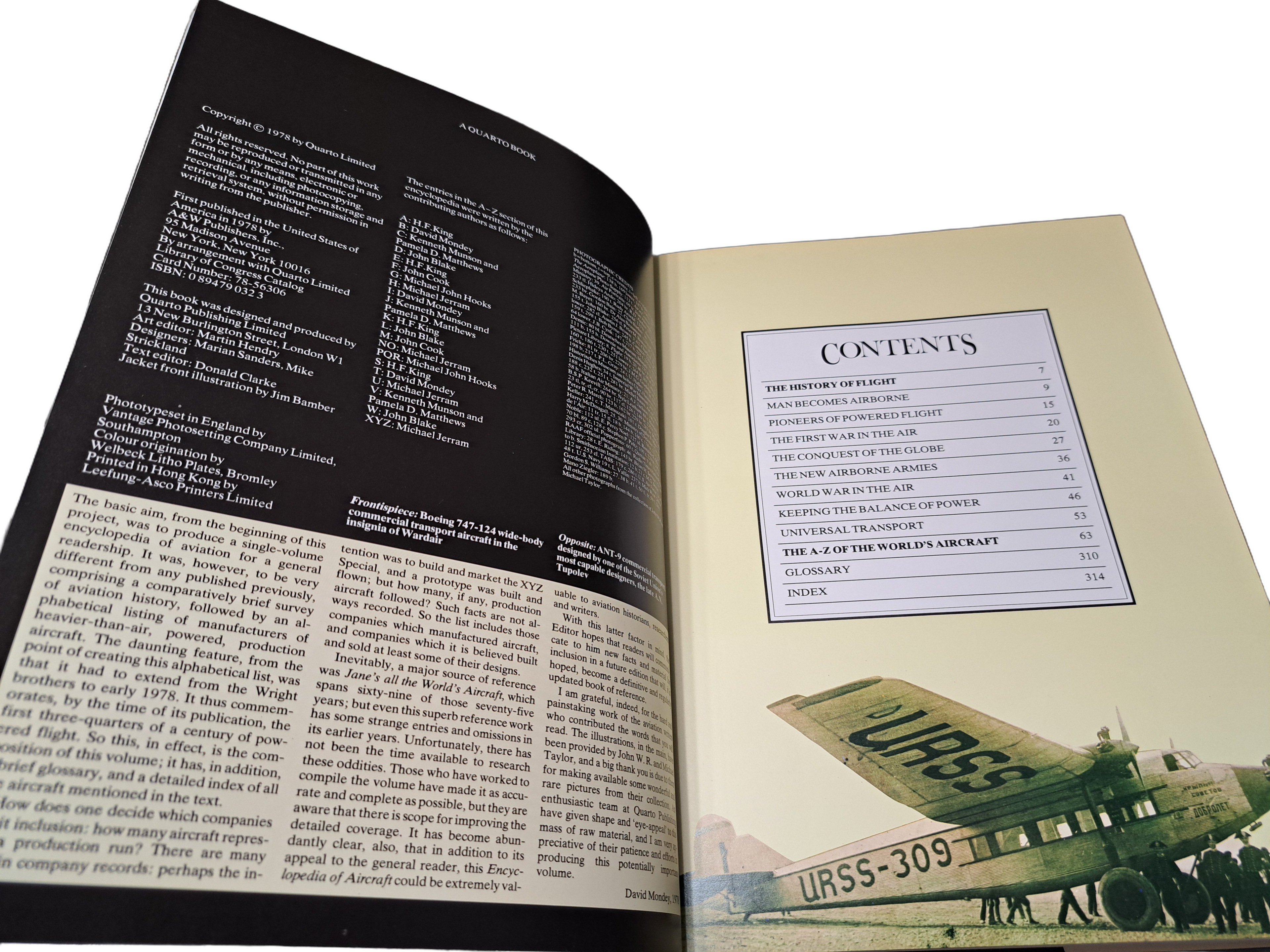 Vintage 1978 The Complete Illustrated Encyclopedia of the World's Aircraft