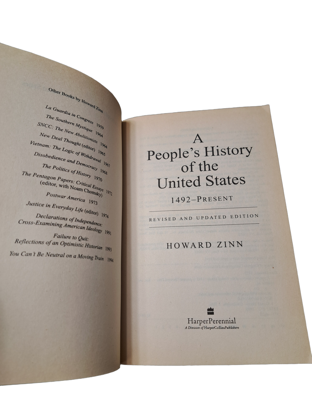 1995 A People's History of the United States 1492-Present