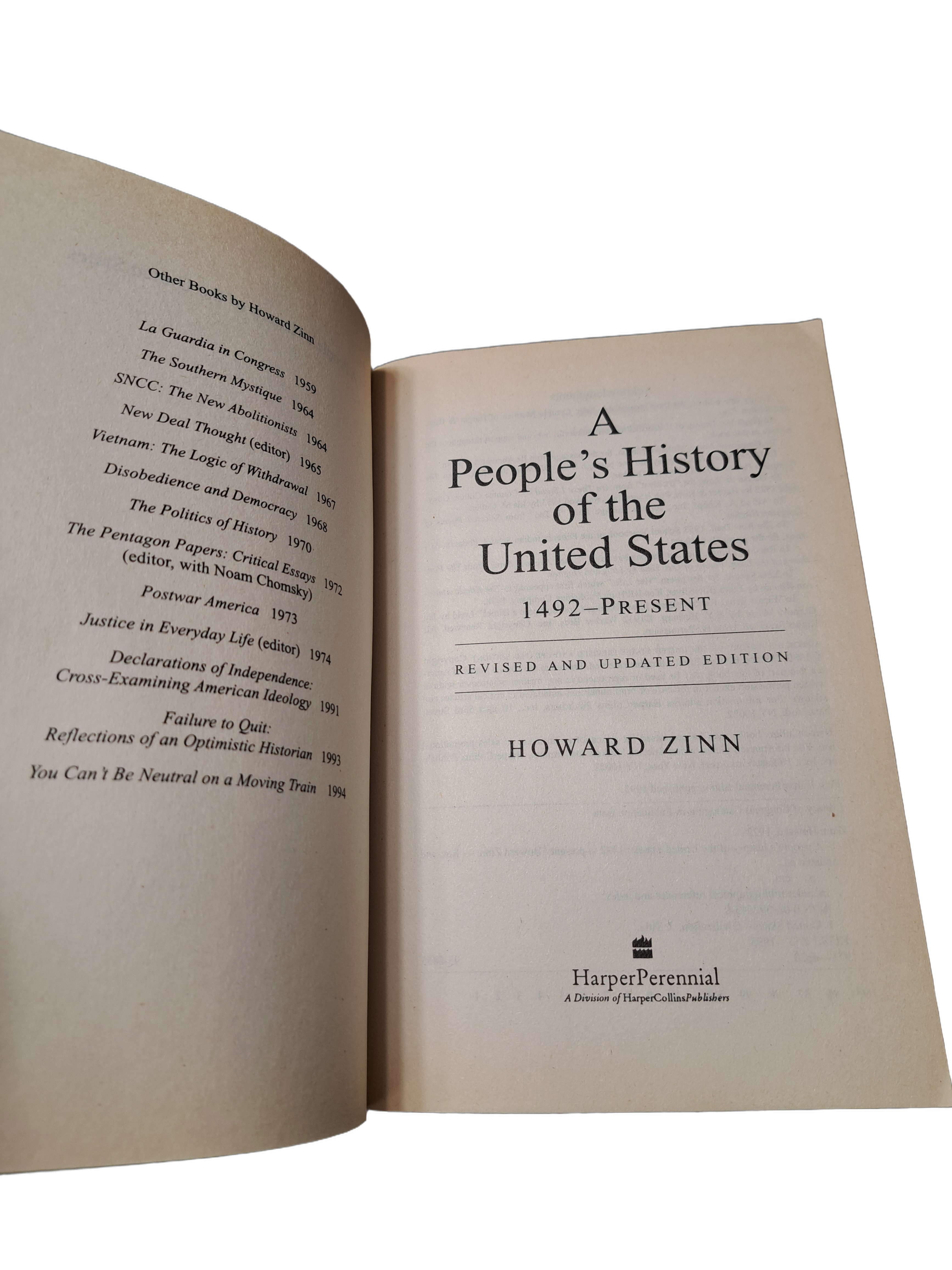 1995 A People's History of the United States 1492-Present