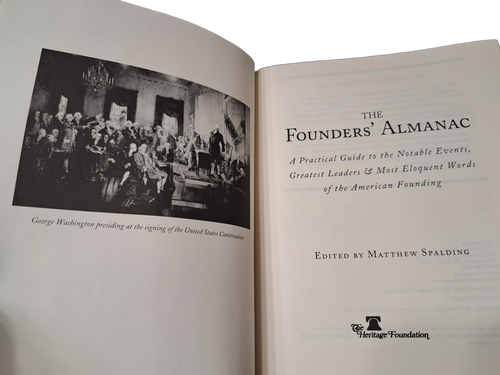 2001 first edition of The Founders' Almanac