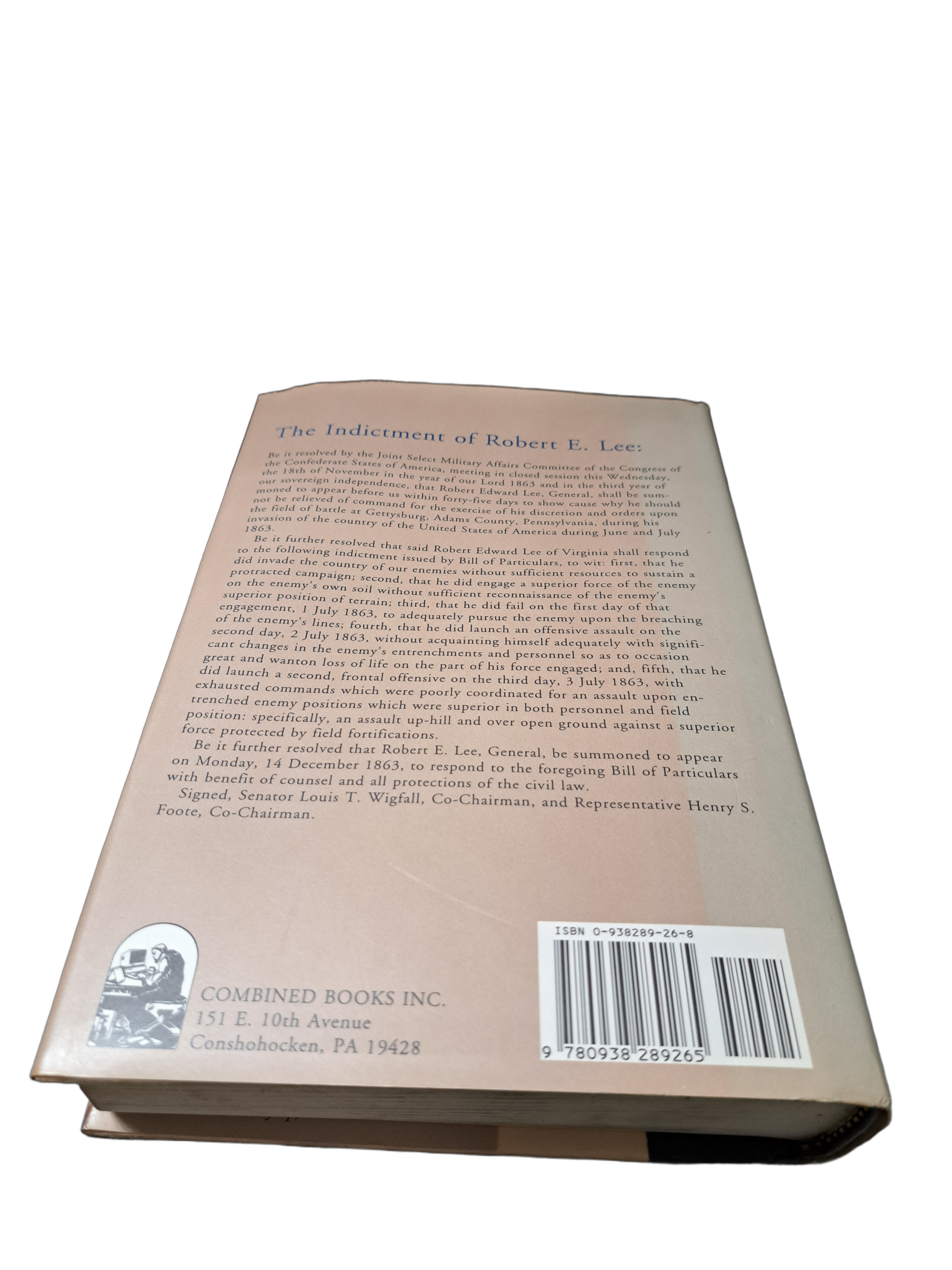 Vintage 1993 The Court Martial of Robert E Lee: A Historical Novel