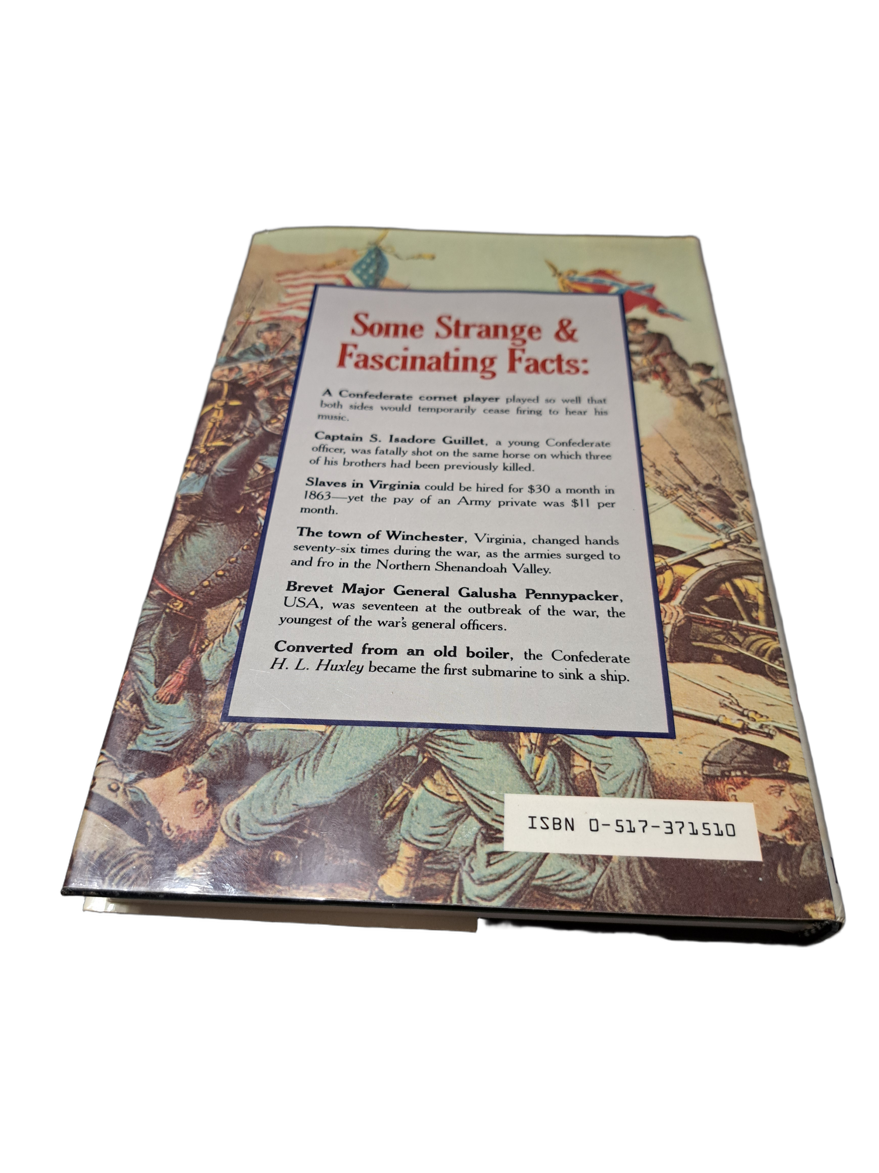 Vintage 1982 The Civil War: Strange & Fascinating Facts by Burke Davis