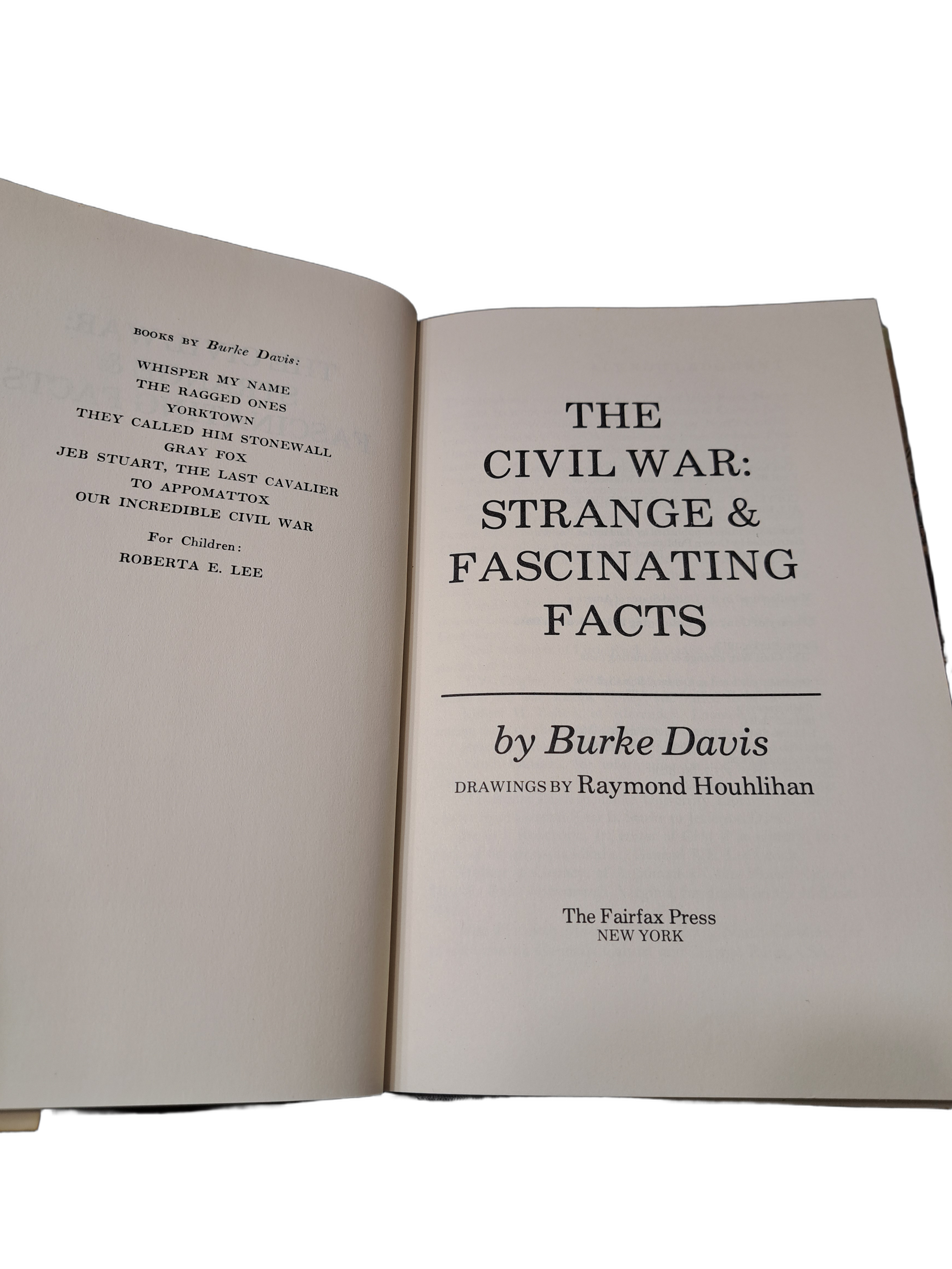 Vintage 1982 The Civil War: Strange & Fascinating Facts by Burke Davis