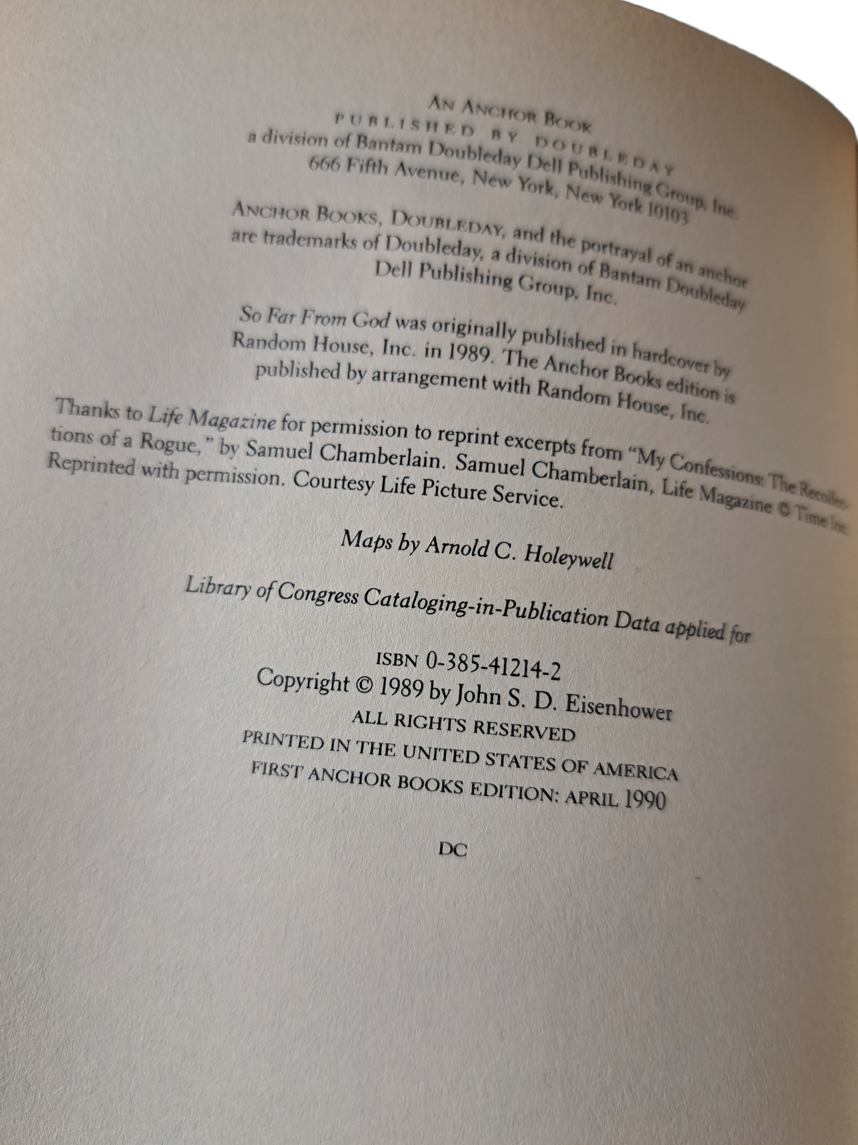 Vintage 1990 So Far From God: The U.S. War With Mexico 1846-1848 by John S. D. Eisenhower