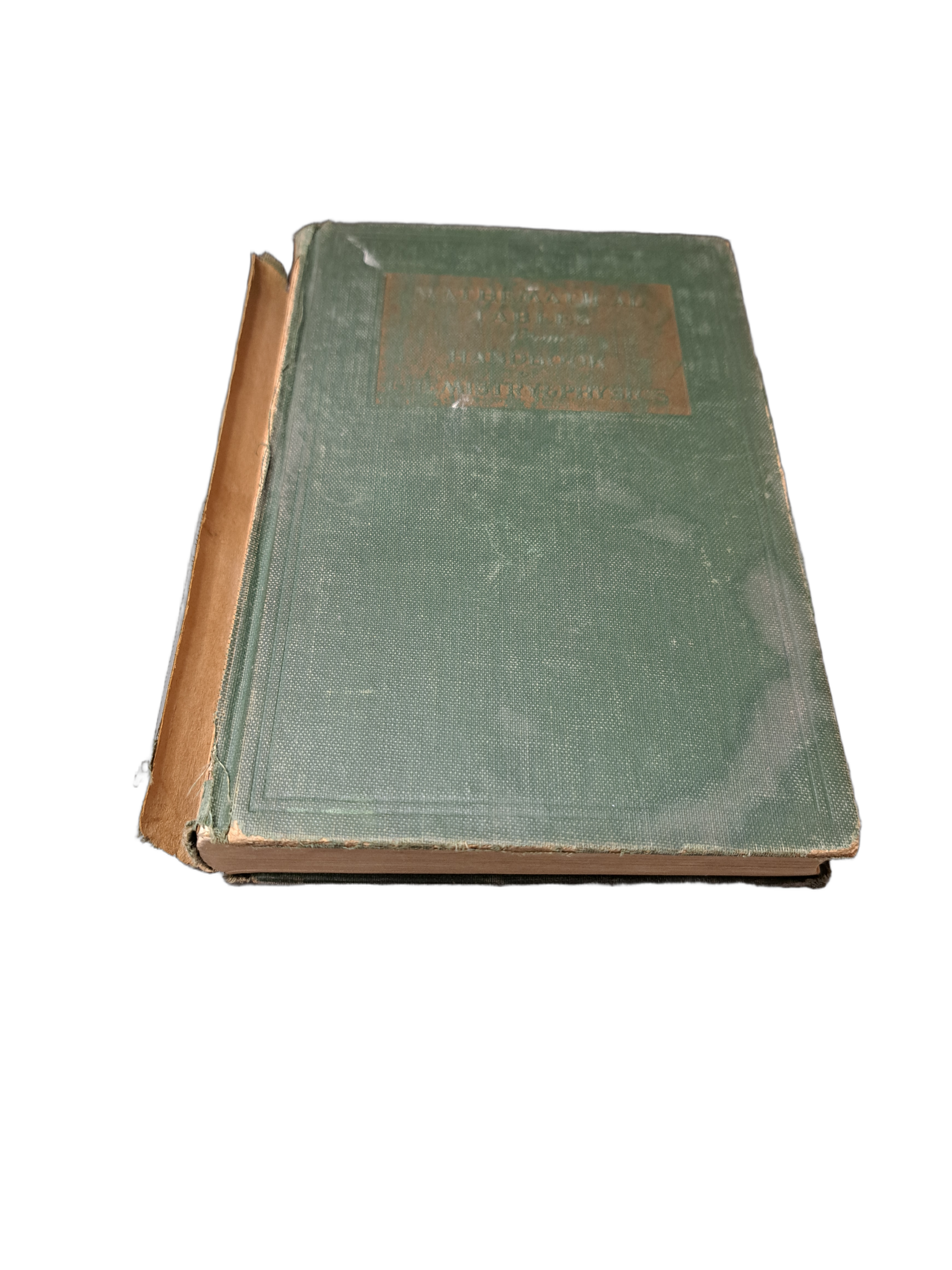 Vintage 1951 Mathematical Tables from Handbook of Chemistry & Physics