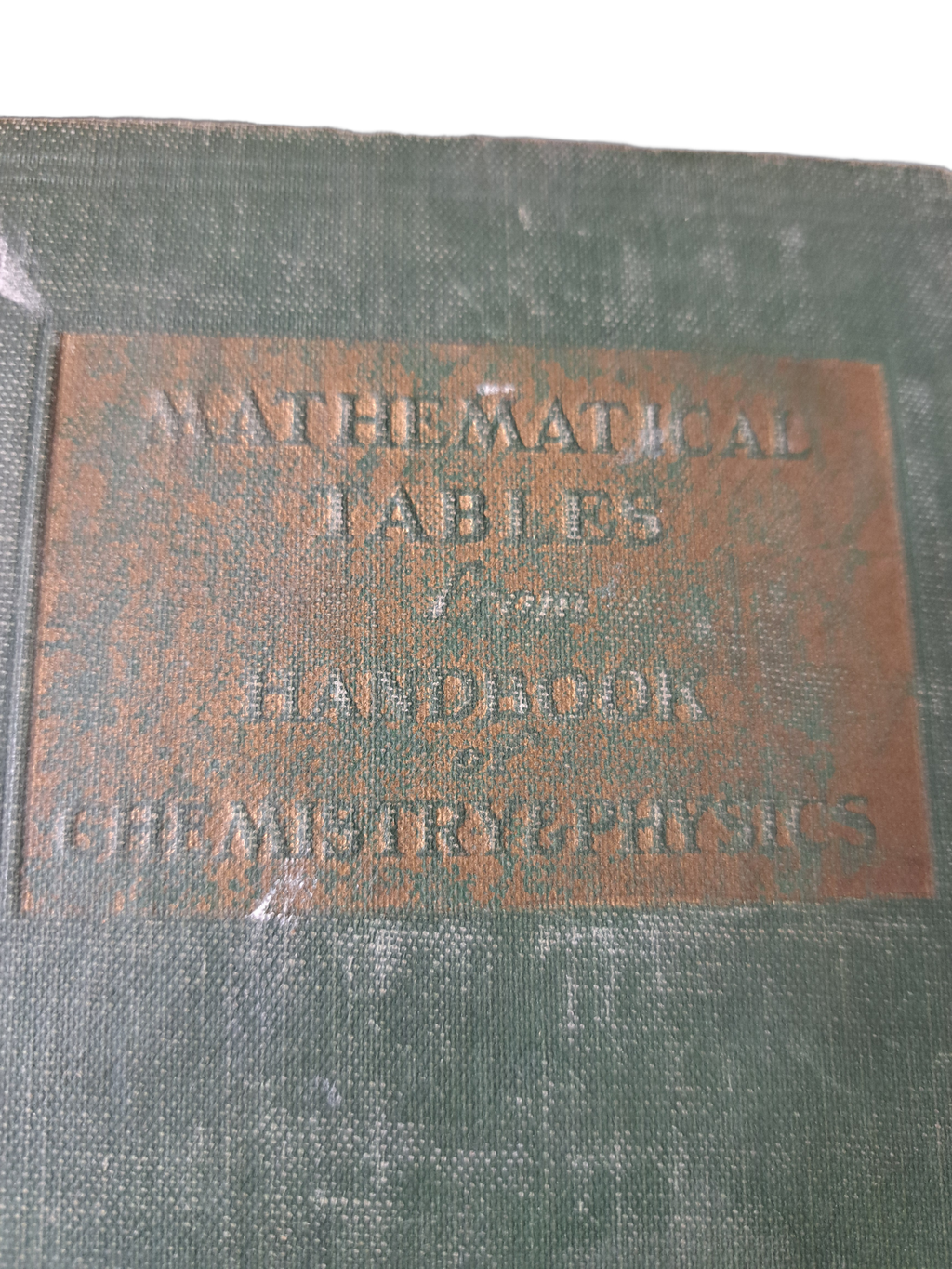 Vintage 1951 Mathematical Tables from Handbook of Chemistry & Physics