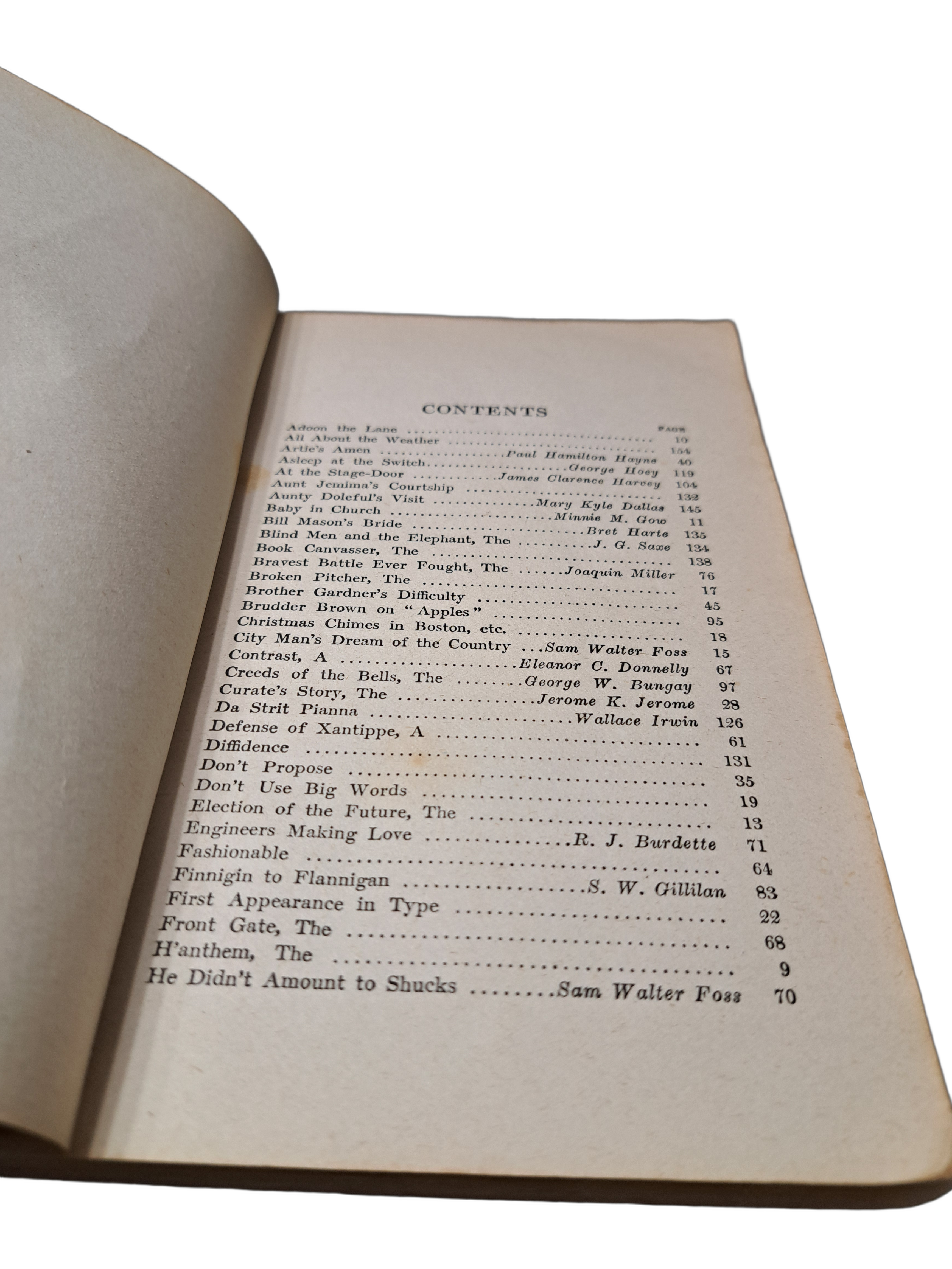 Rare 1916 Comic Declamations and Readings by Carleton B Case