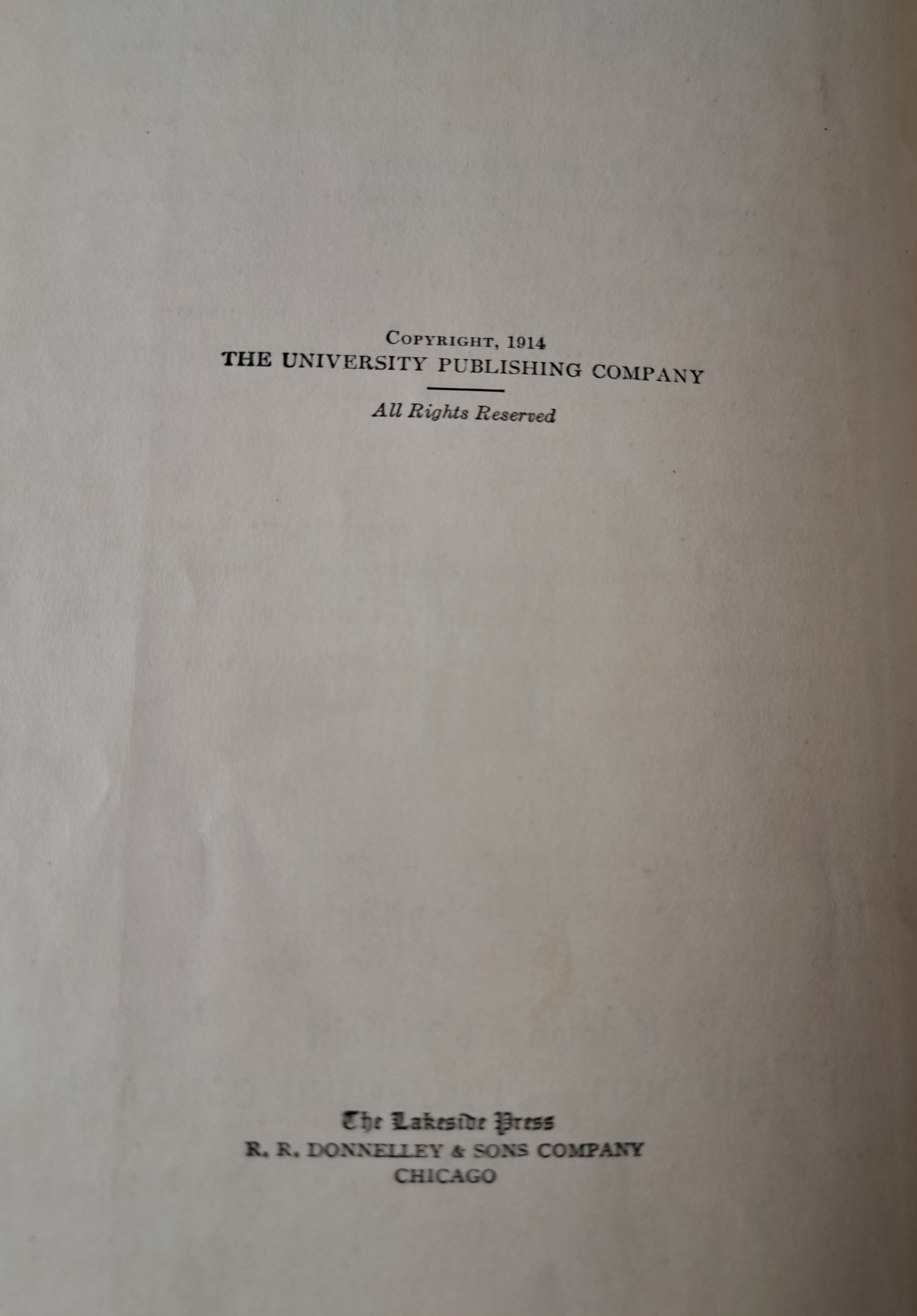Vintage 1914 Studies in Reading: Sixth Grade
