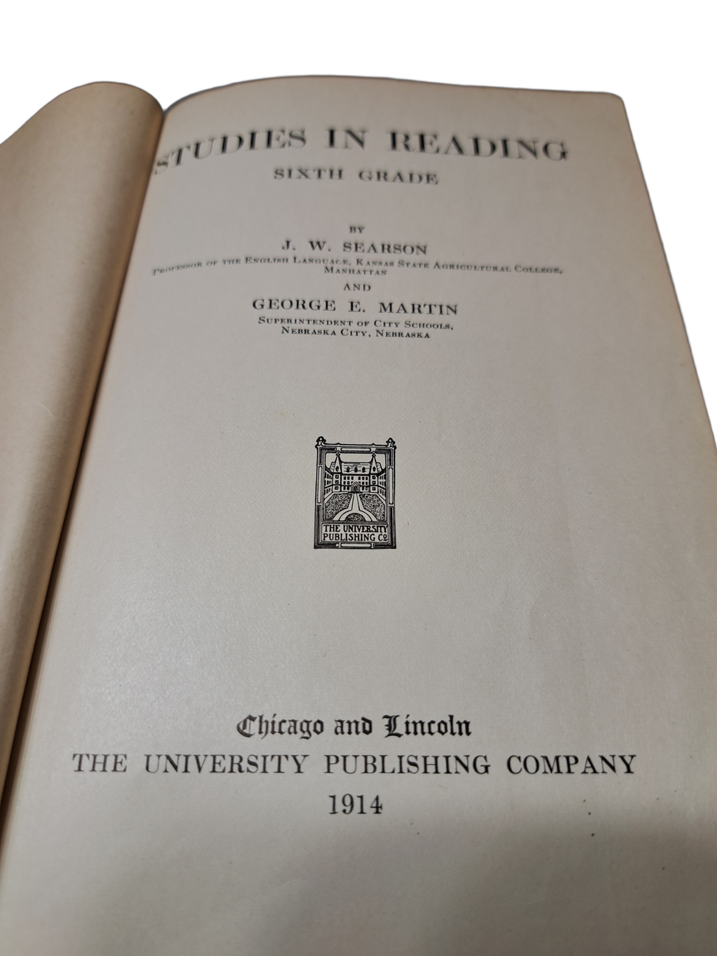 Vintage 1914 Studies in Reading: Sixth Grade