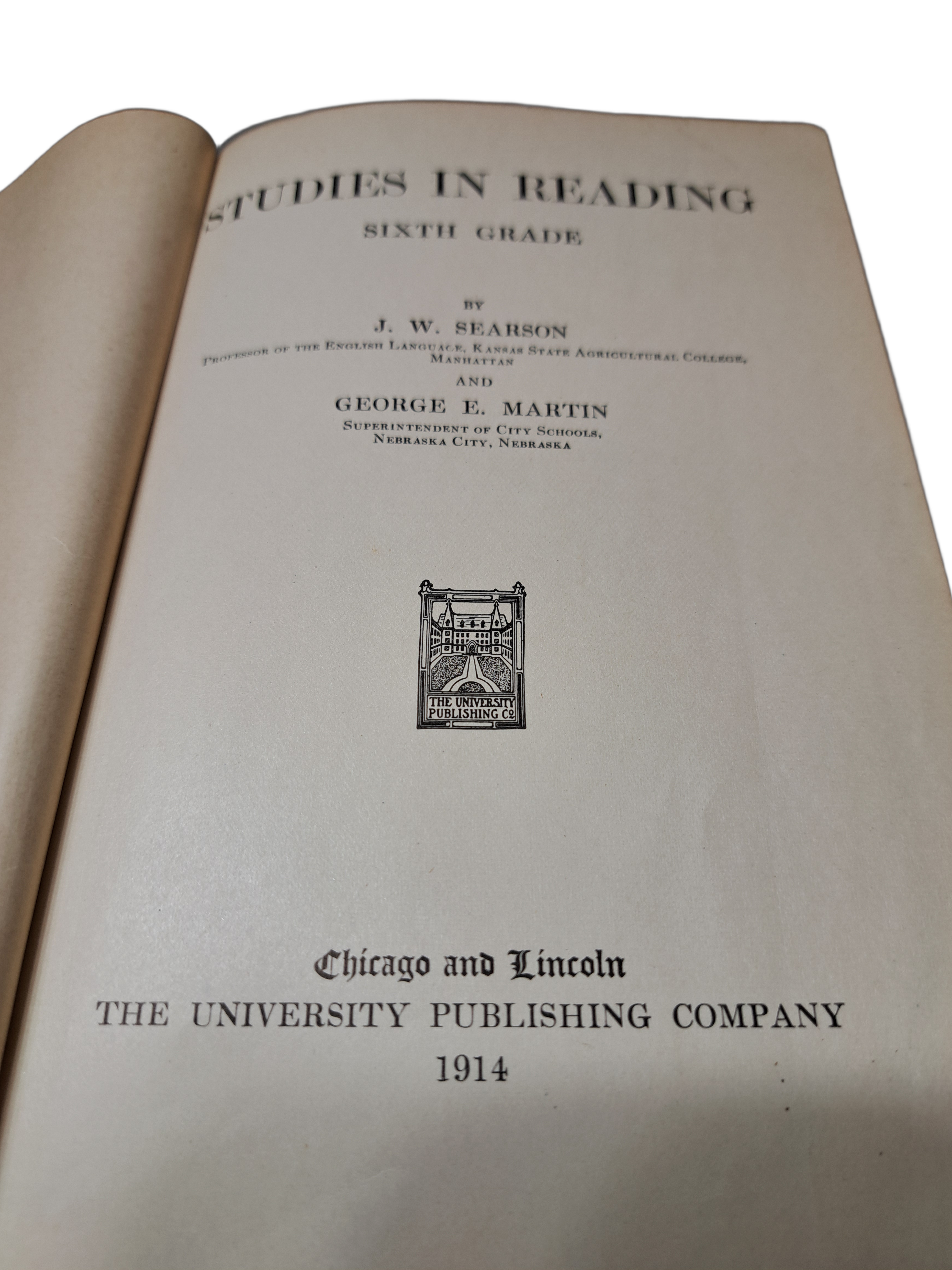 Vintage 1914 Studies in Reading: Sixth Grade