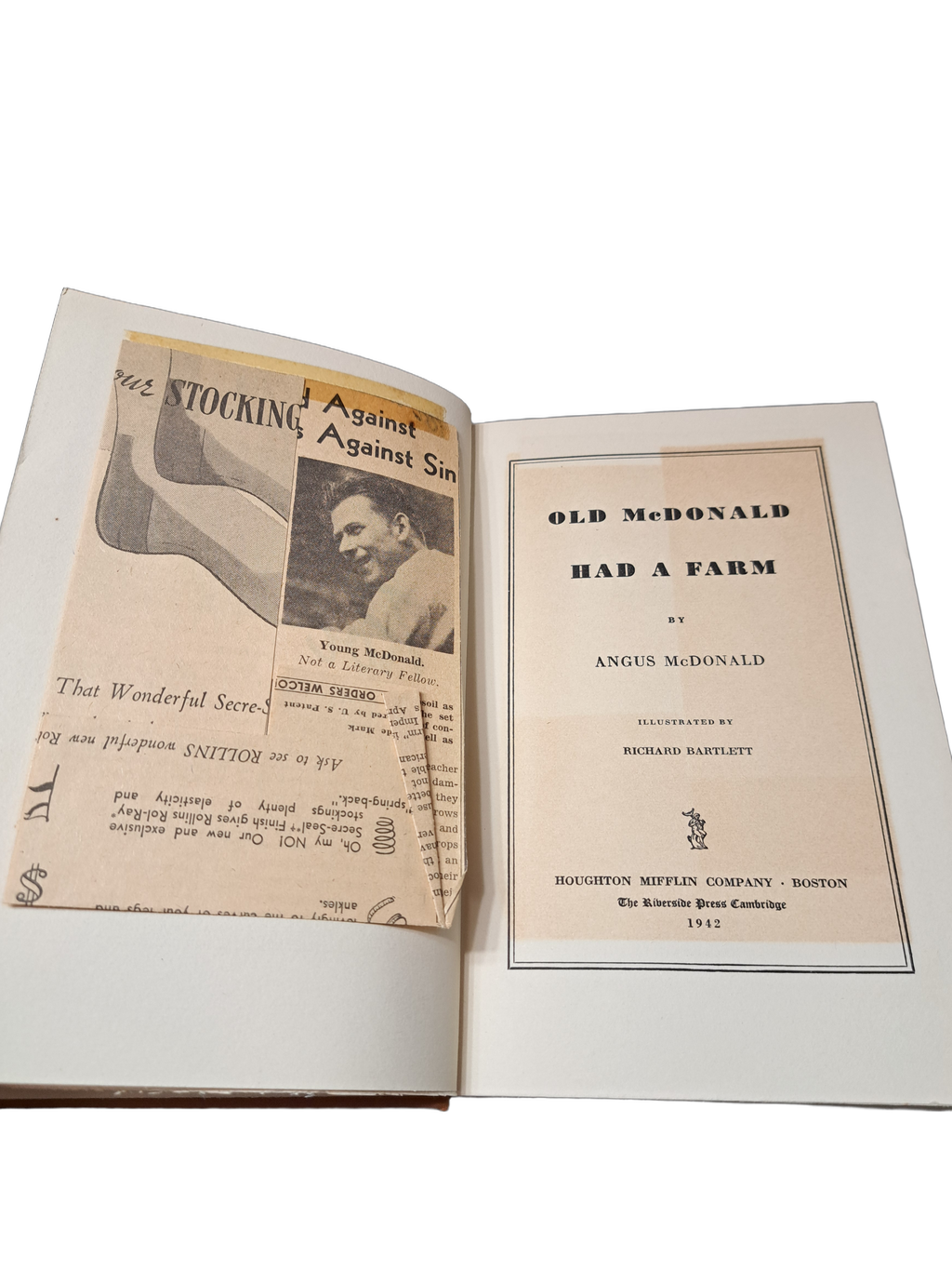 Vintage 1942 Old McDonald had a Farm by Angus McDonald