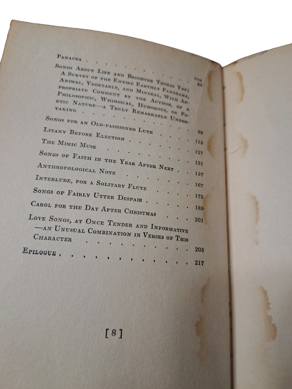 Vintage 1931 printing of Poems in Praise of Practically Nothing by Samuel Hoffenstein