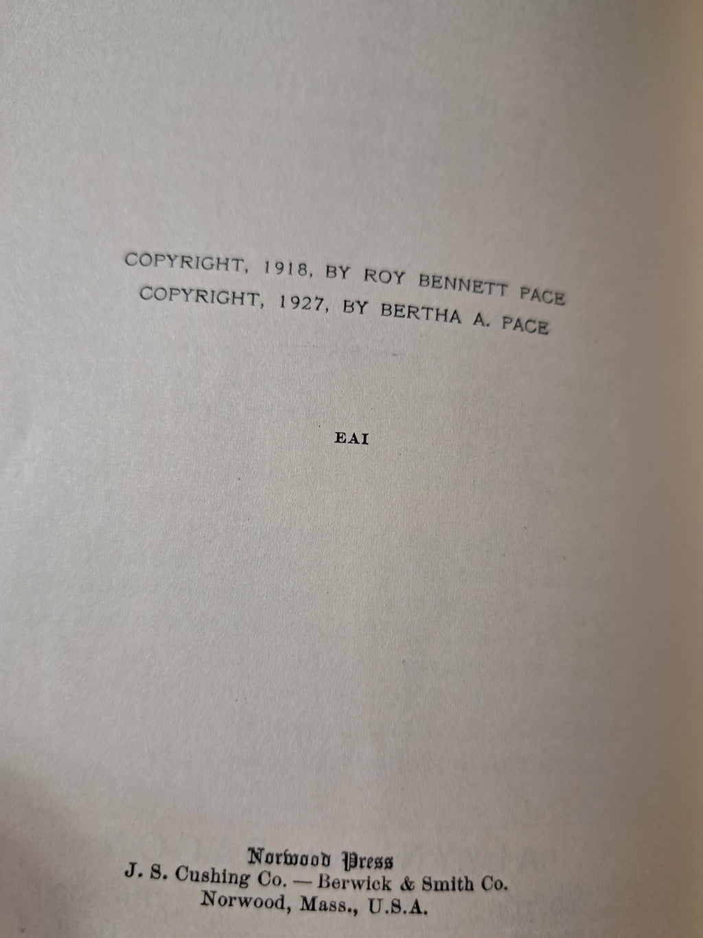 Vintage 1927 English Literature by Roy Bennett Pace