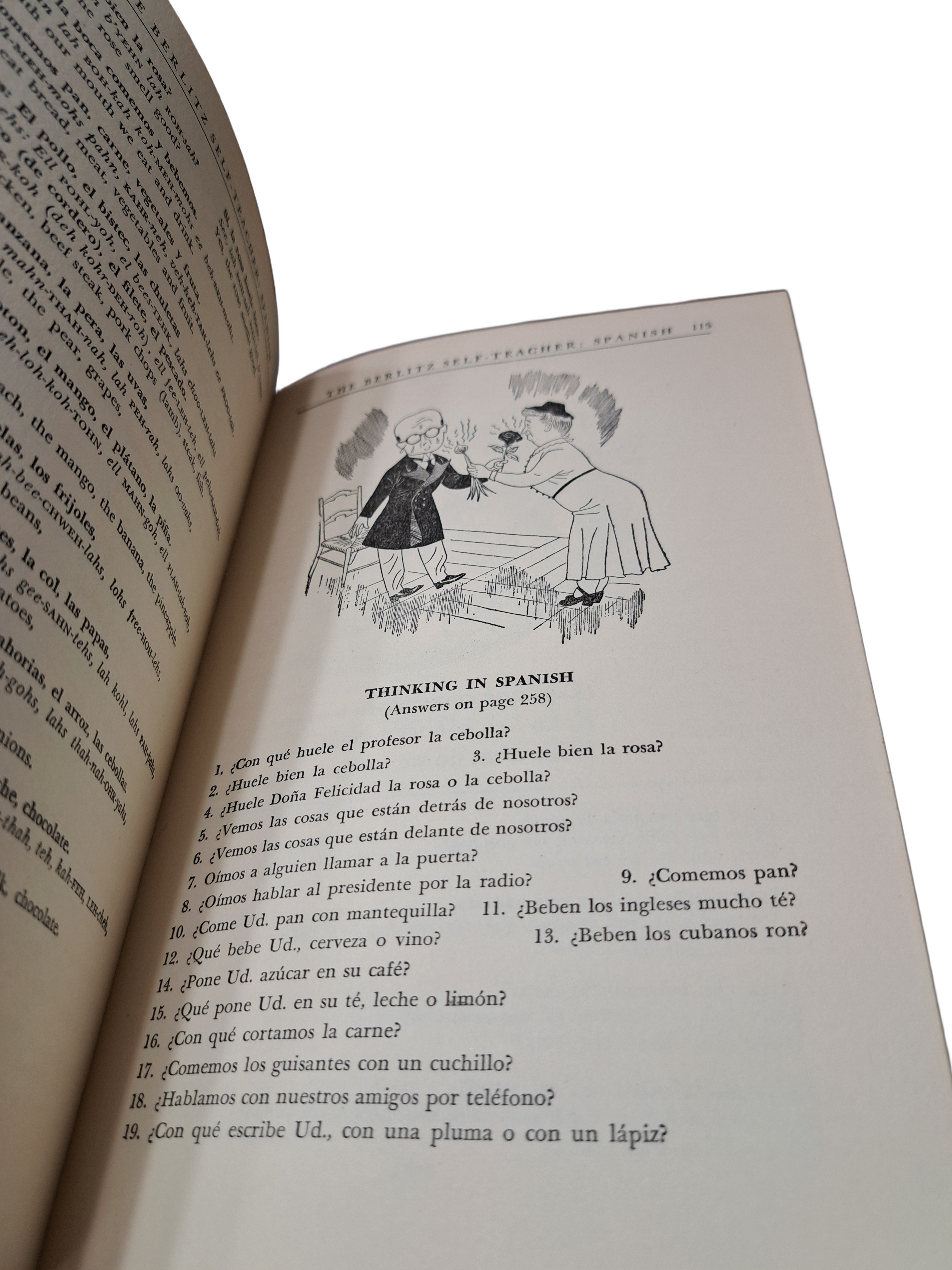 Vintage 1949 The Berlitz Self-Teacher: Spanish