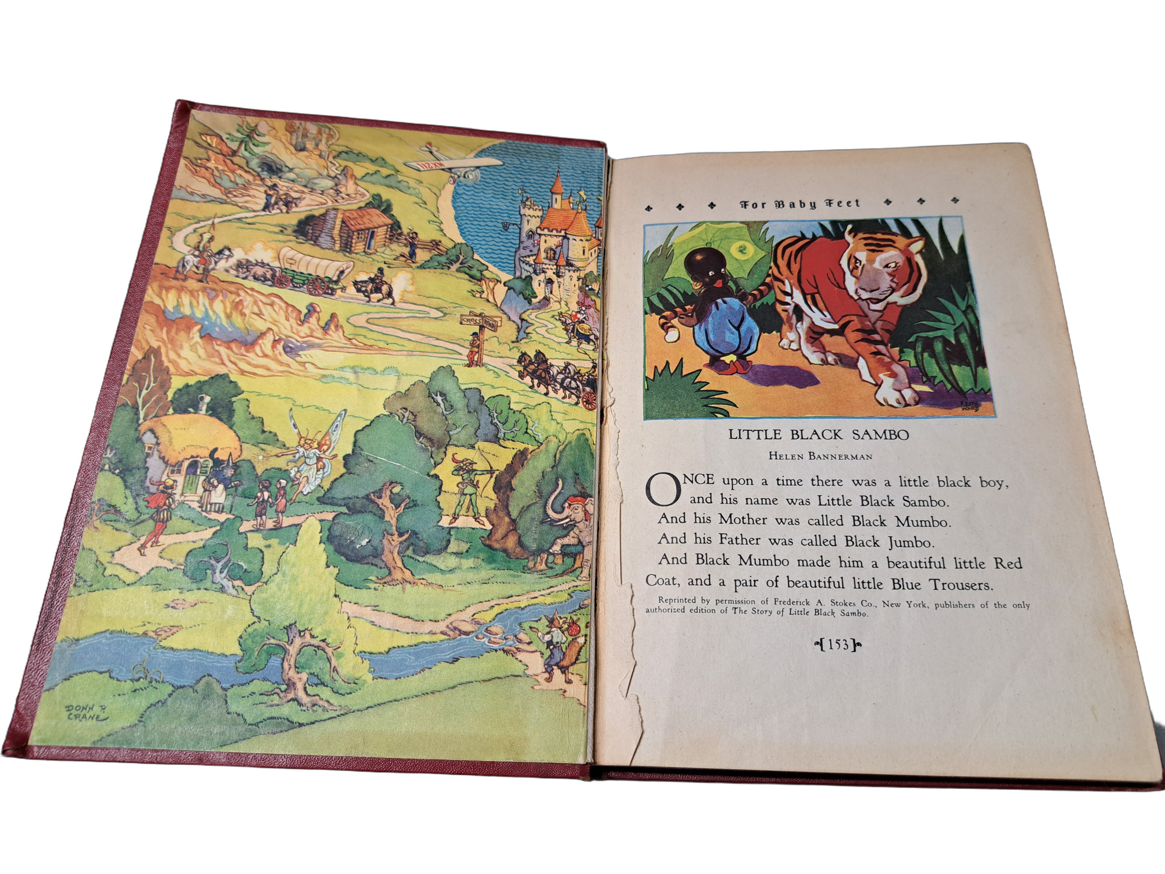 Vintage 1928 Book Trails for Baby Feet. Beautifully illustrated children's stories.
