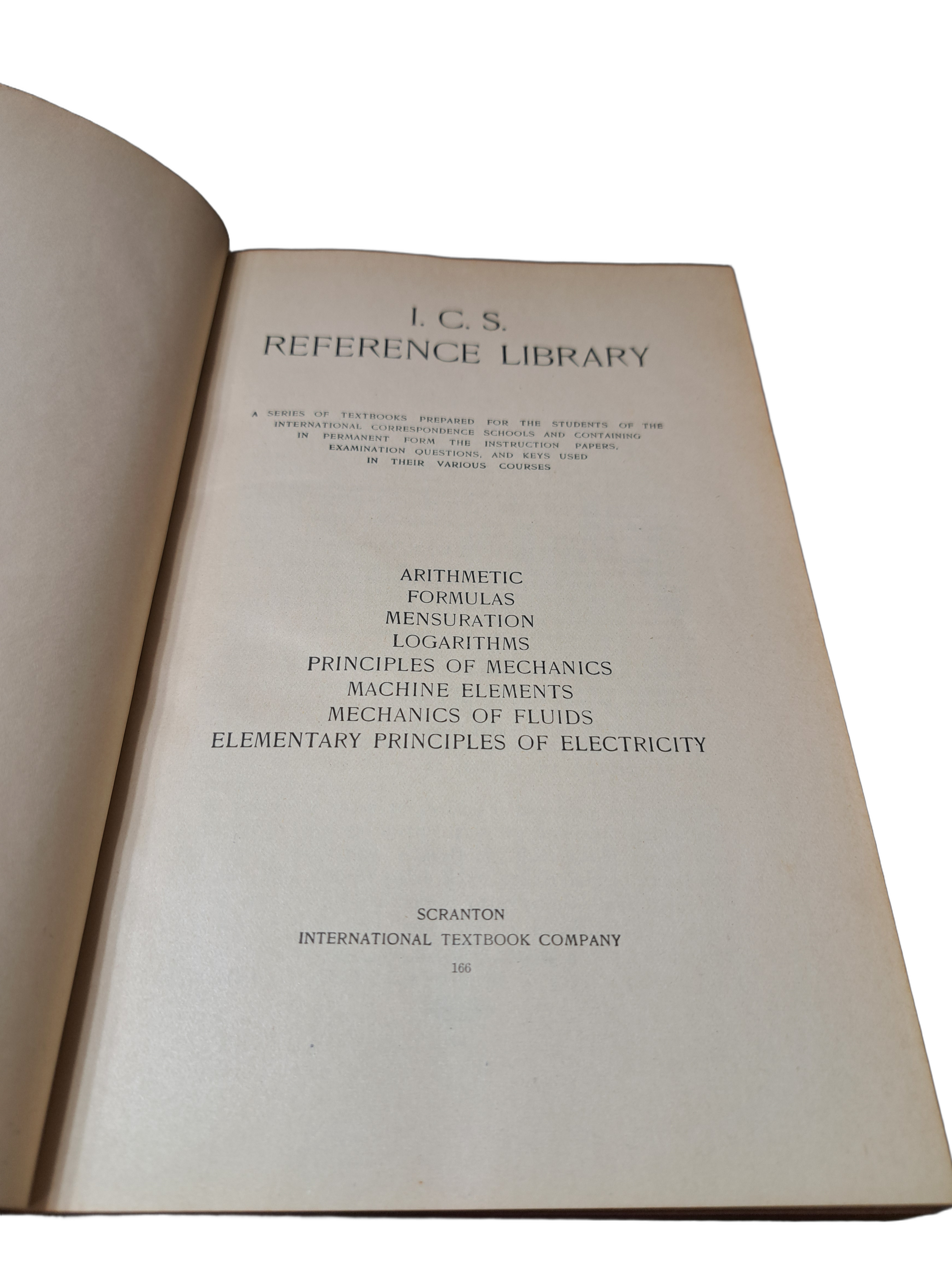 Vintage 1907 I.C.S. Reference Library - Arithmetics and Mechanics
