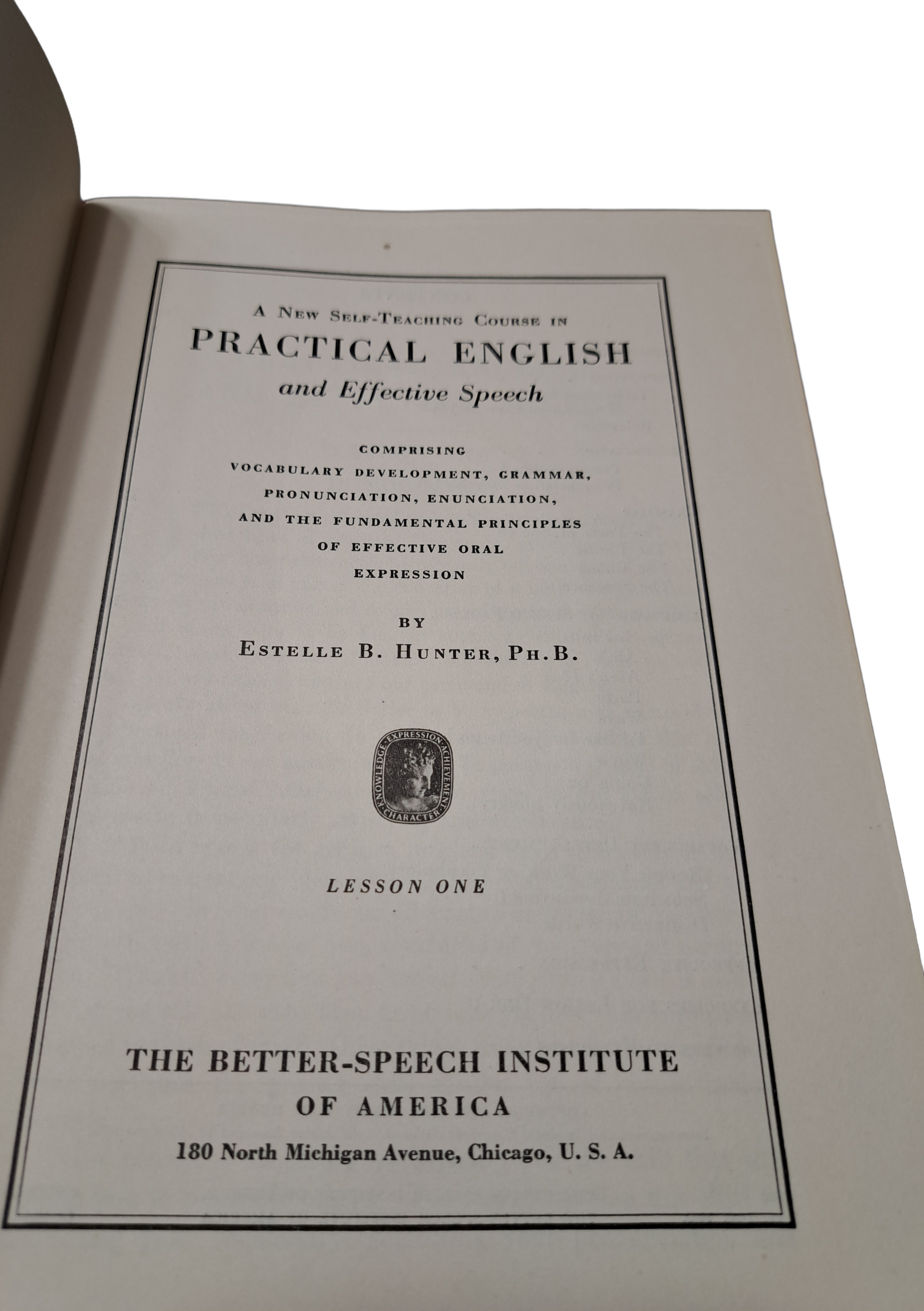 Vintage 1936 A New Self-Teaching Course in Practical English and Effective Speech