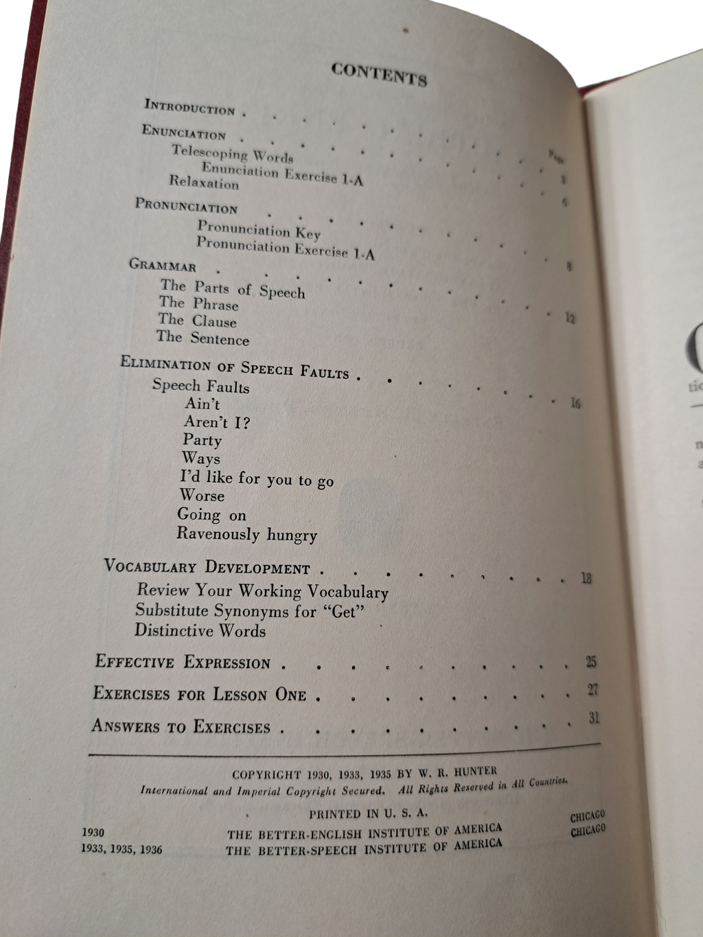 Vintage 1936 A New Self-Teaching Course in Practical English and Effective Speech