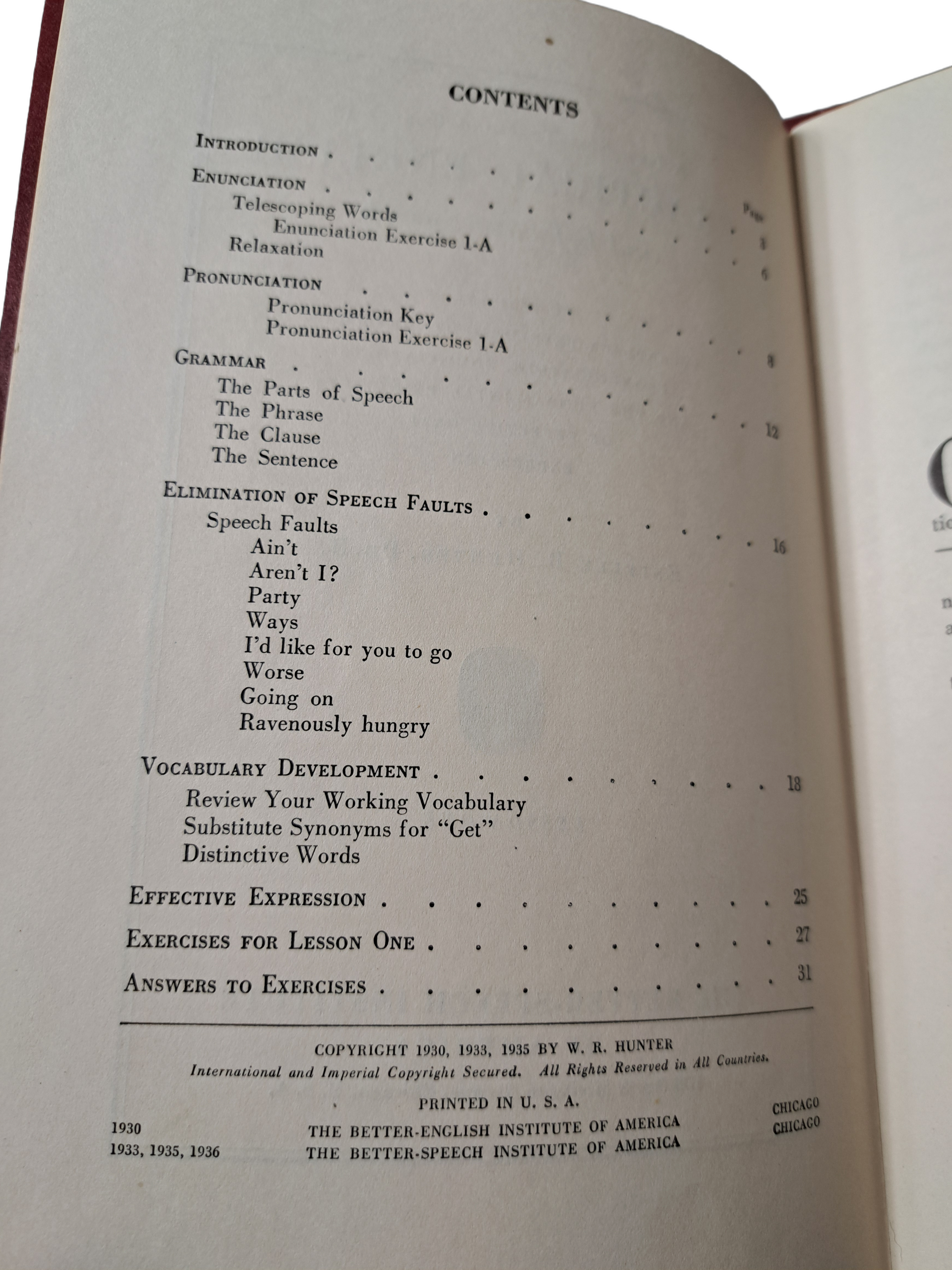 Vintage 1936 A New Self-Teaching Course in Practical English and Effective Speech