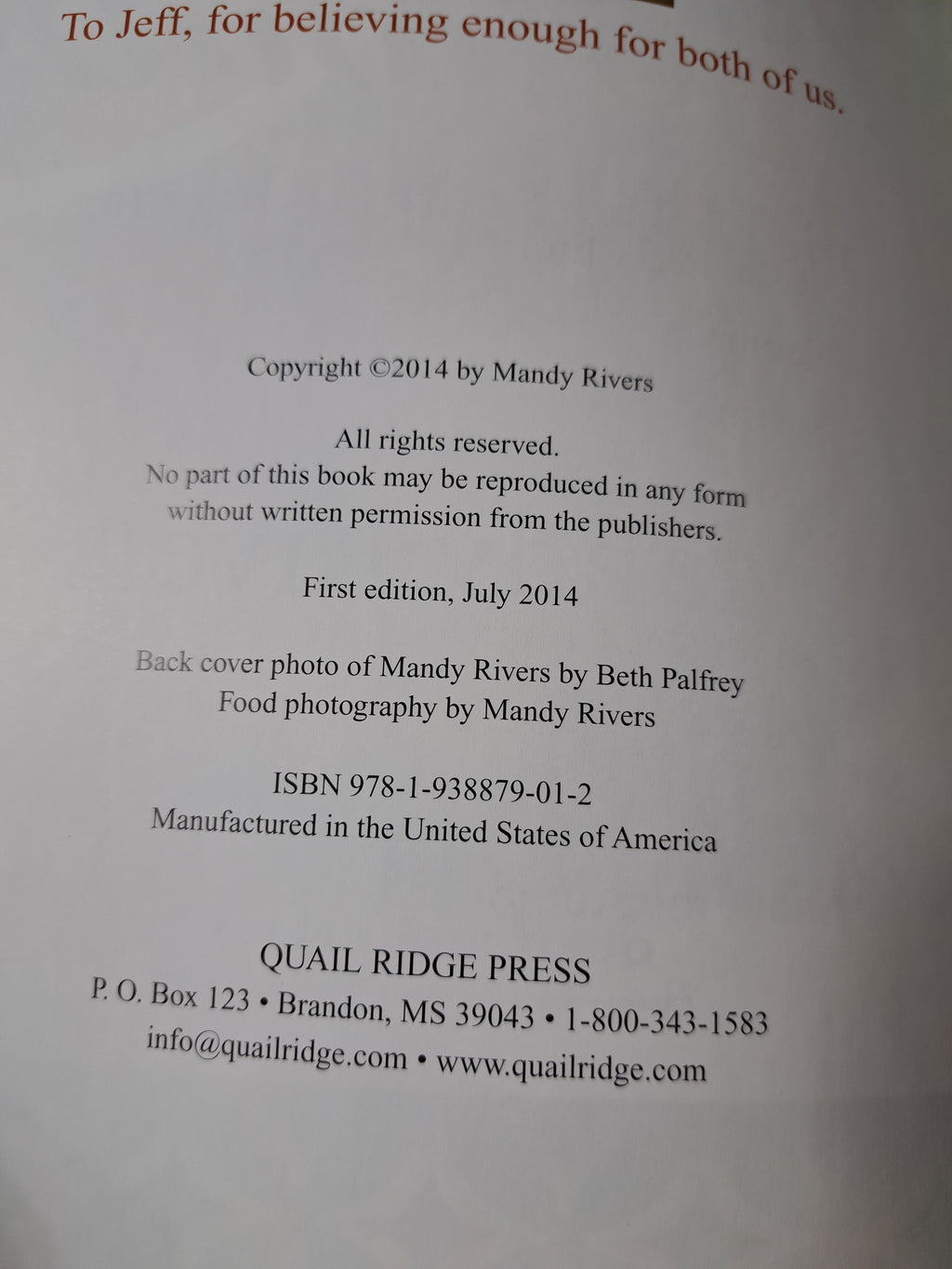 South Your Mouth: Tried & True Southern Recipes cookbook by Mandy Rivers