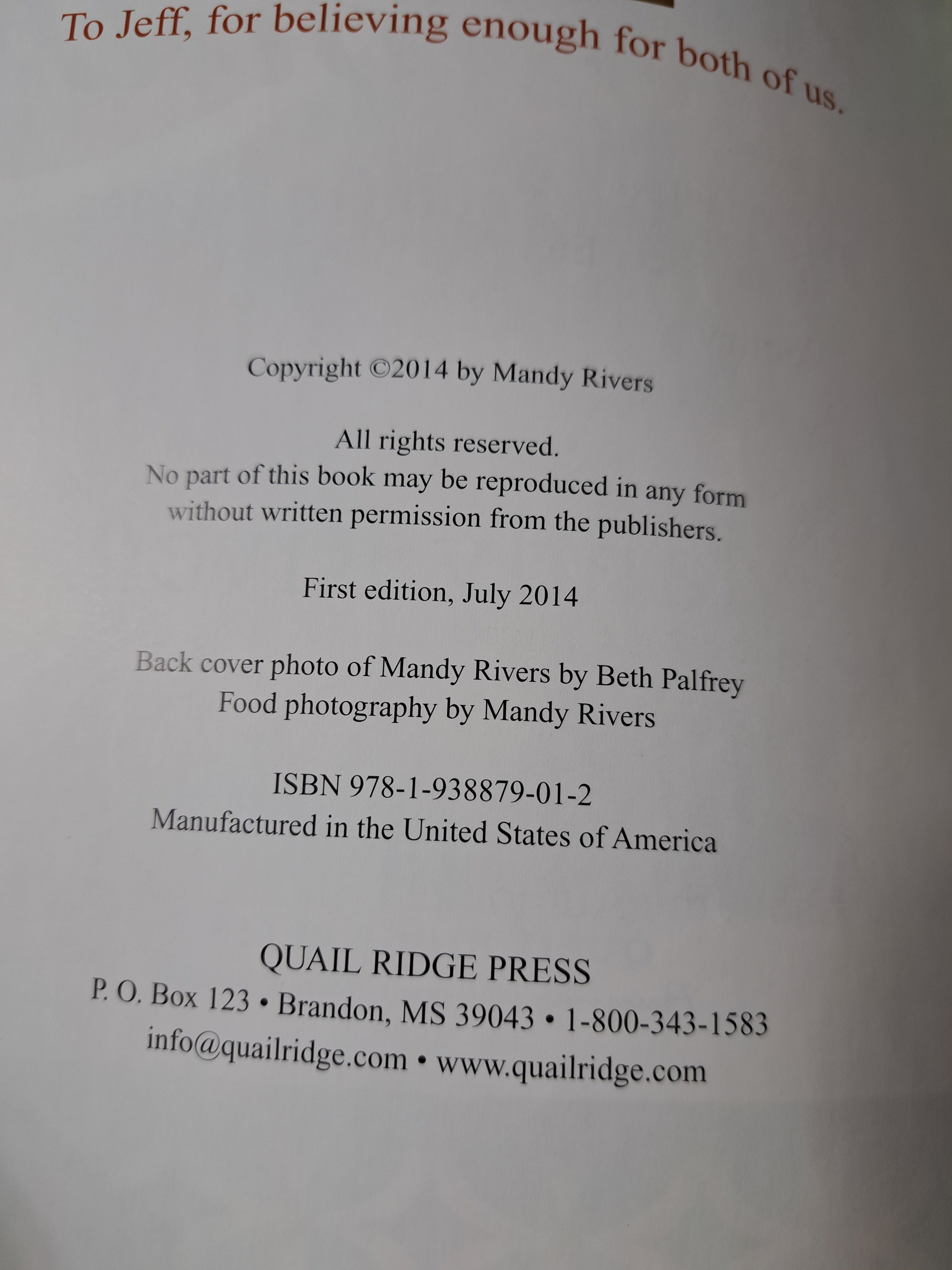 South Your Mouth: Tried & True Southern Recipes cookbook by Mandy Rivers