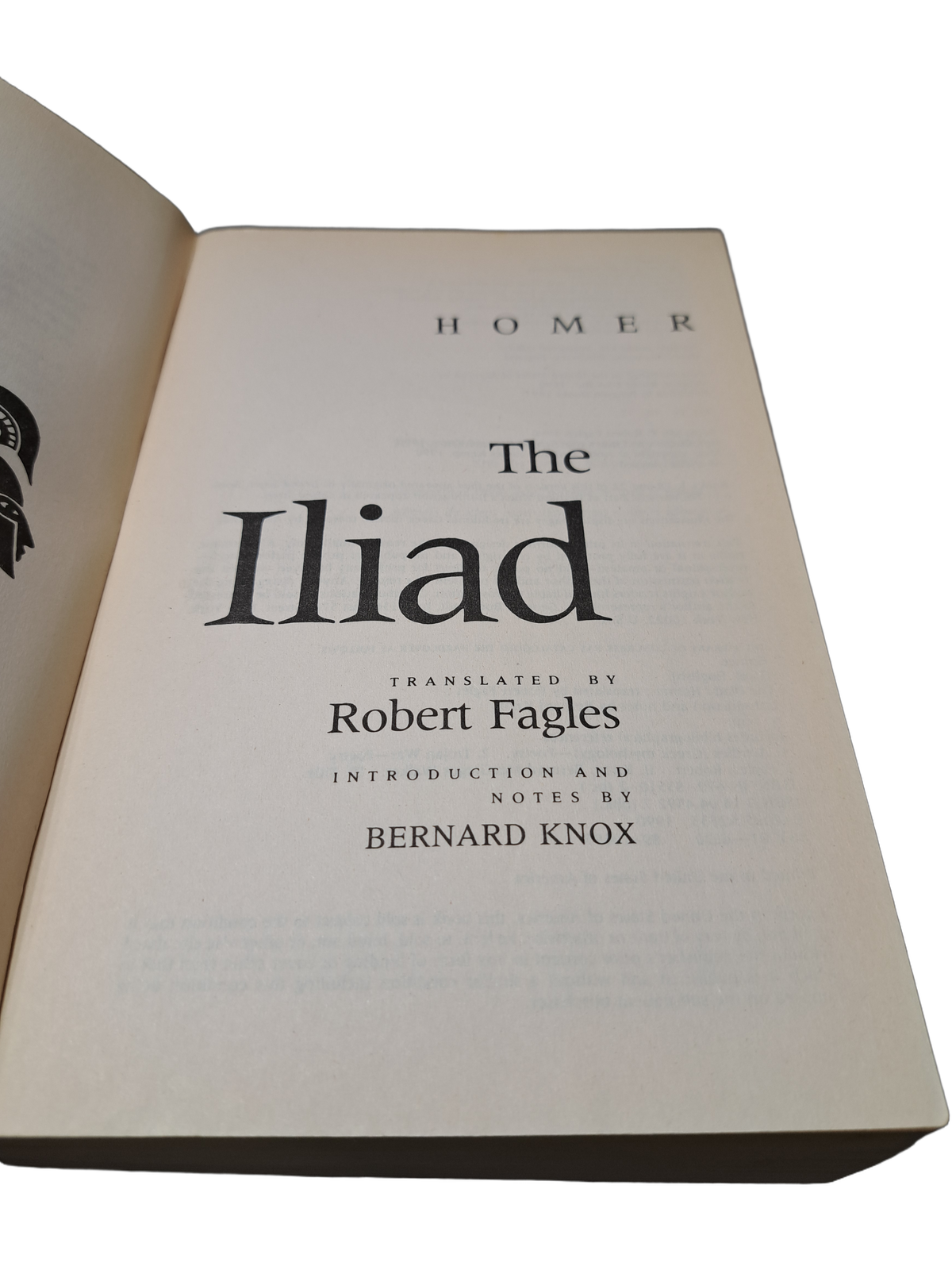 Vintage 1991 Homer: The Iliad translated by Robert Fagles