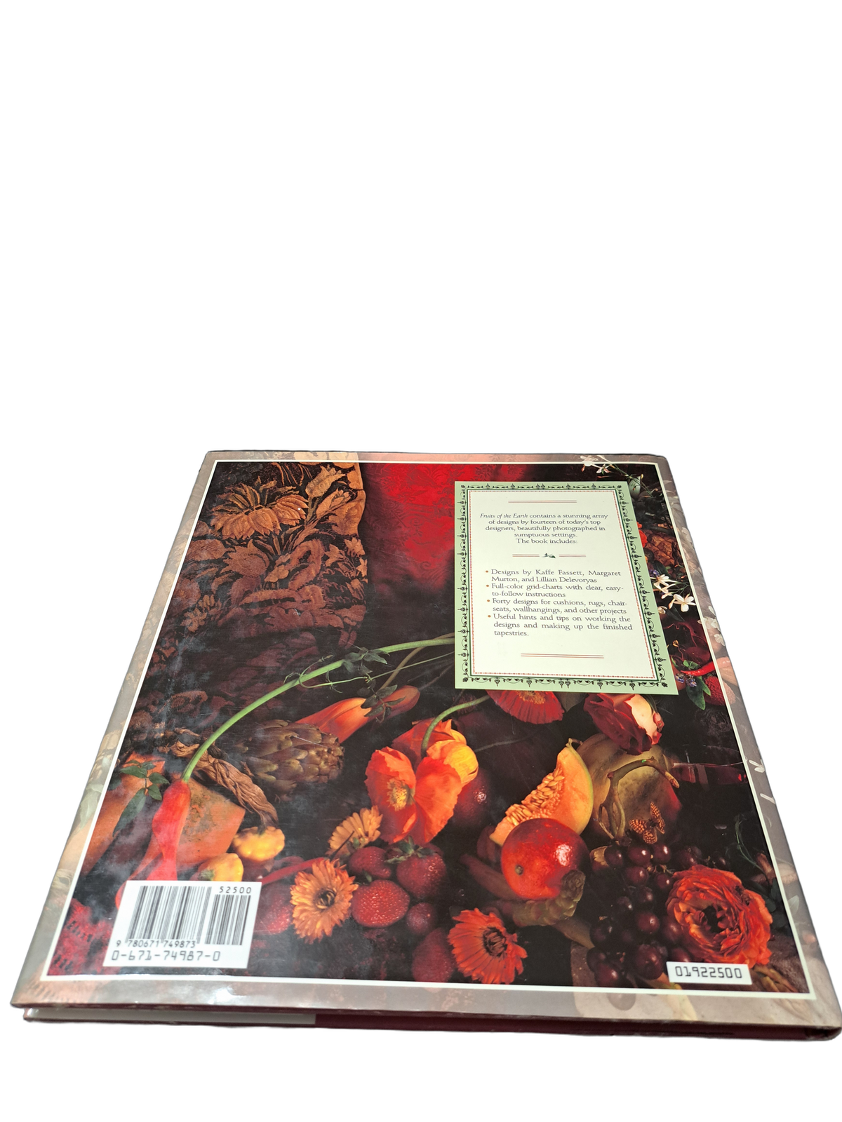Vintage 1991 Fruits of the Earth Needlepoint